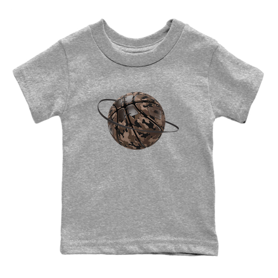 Camo Basketball Planet snkmatch Tees Kids - Air Jordan 1 Travis Scott Velvet Brown