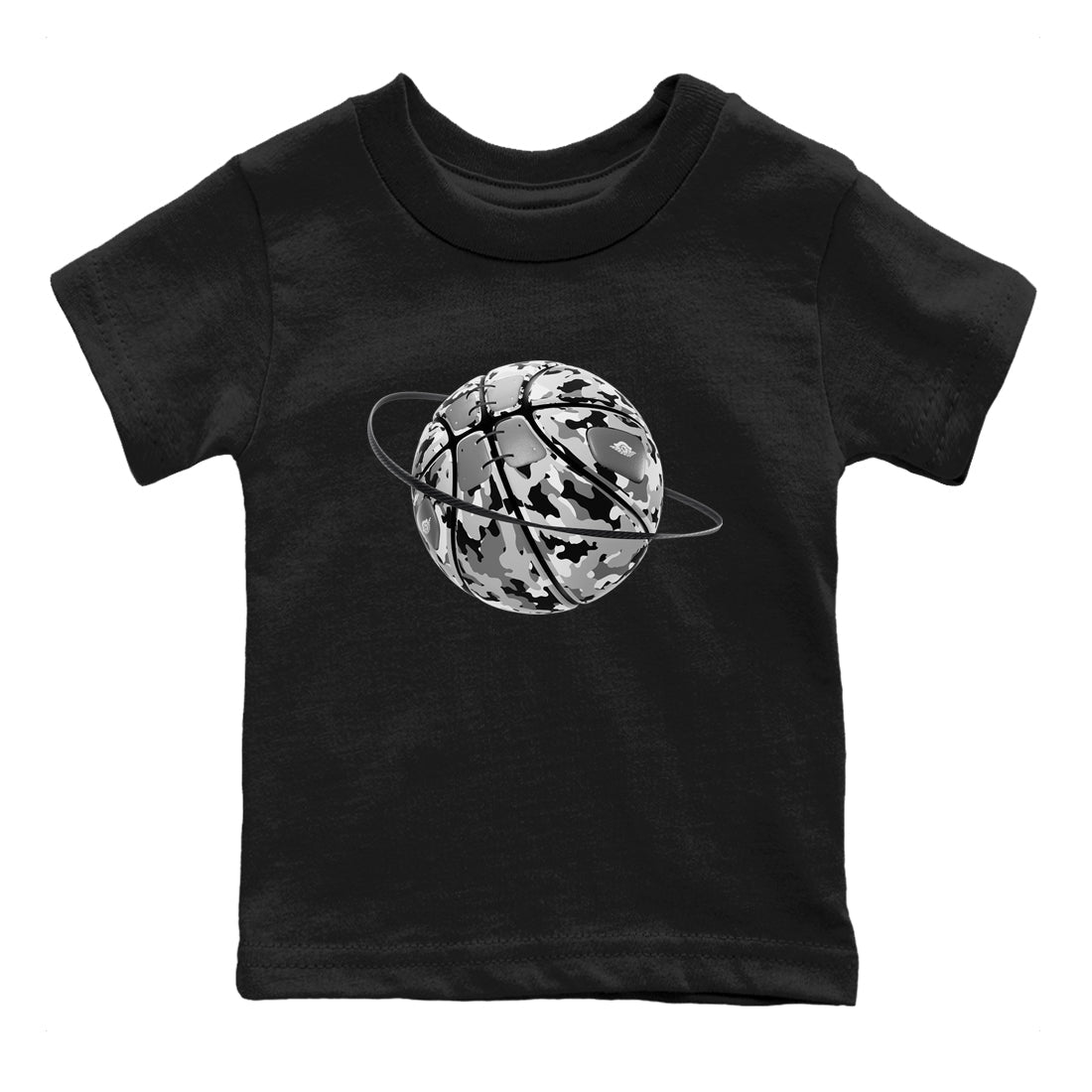 Camo Basketball Planet snkmatch Tees Kids - Air Jordan 1 Wolf Grey