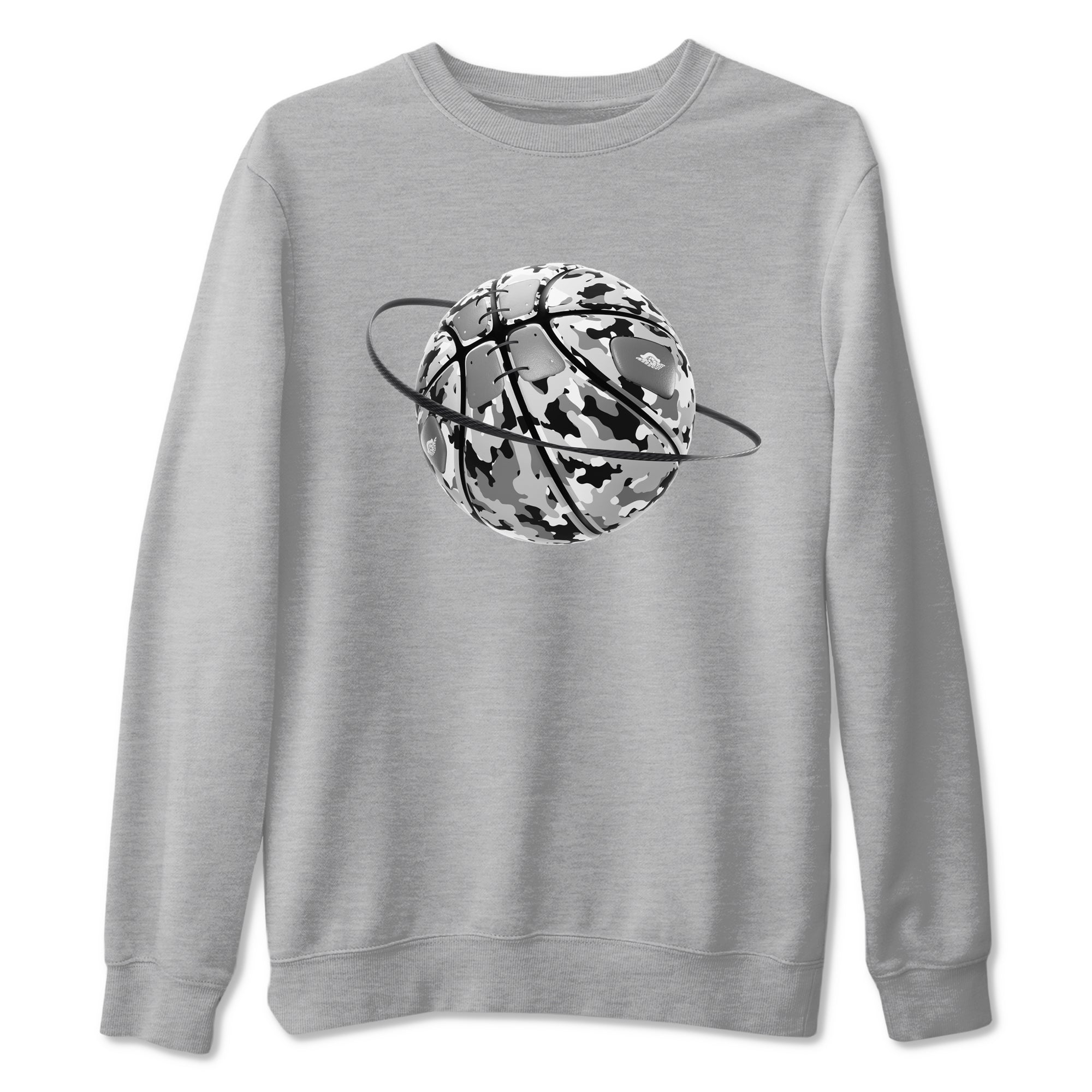 Camo Basketball Planet snkmatch Tees - Air Jordan 1 Wolf Grey