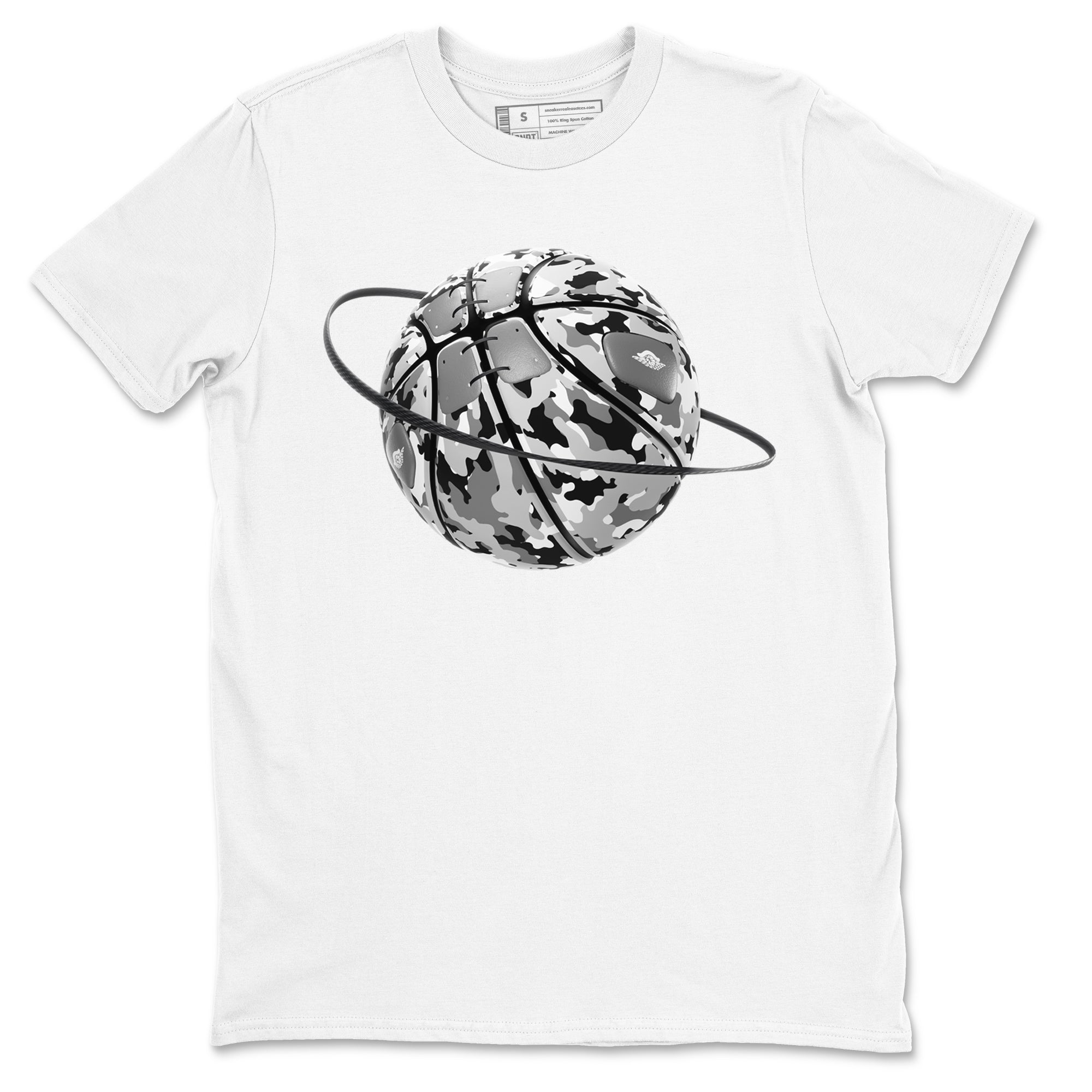 Camo Basketball Planet snkmatch Tees - Air Jordan 1 Wolf Grey