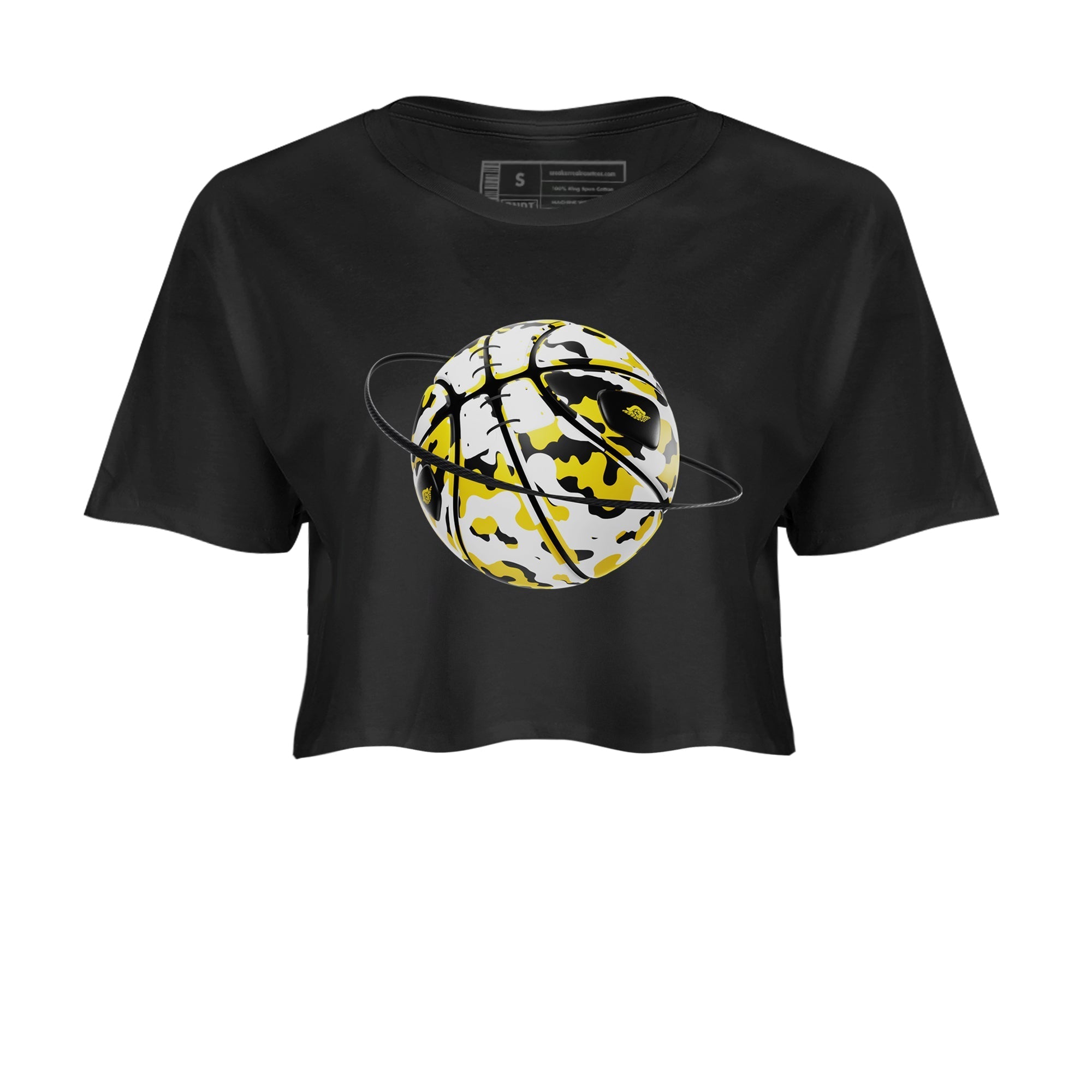 Camo Basketball Planet snkmatch Women's Top - Air Jordan 1 Yellow Ochre
