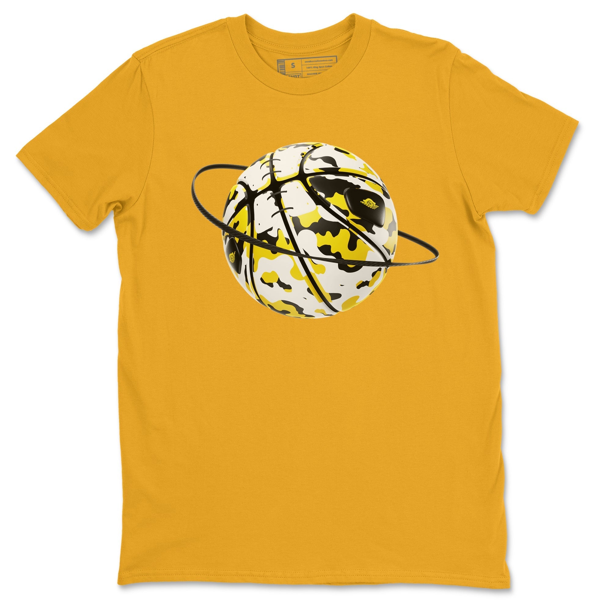 Camo Basketball Planet snkmatch Tees - Air Jordan 1 Yellow Ochre