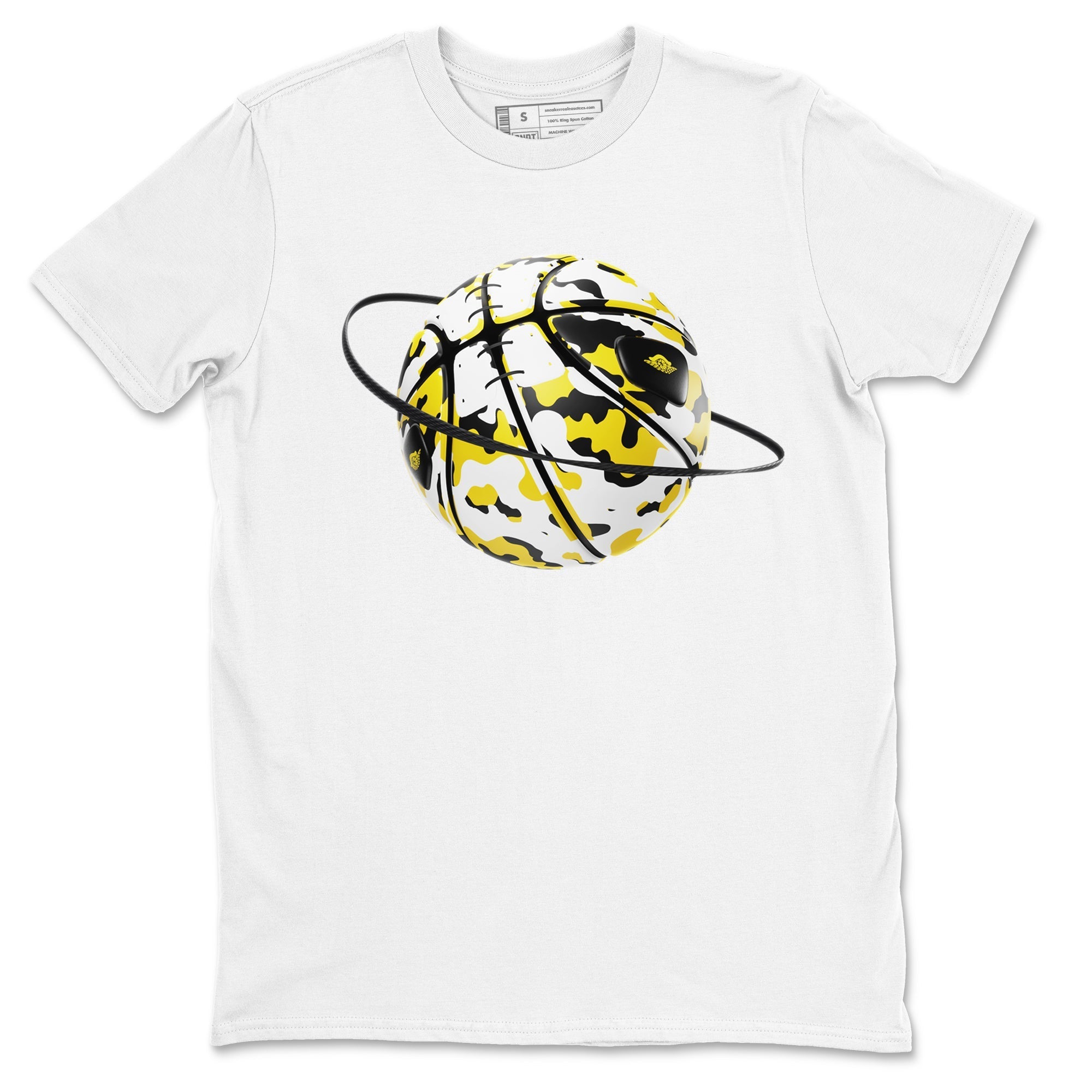 Camo Basketball Planet snkmatch Tees - Air Jordan 1 Yellow Ochre