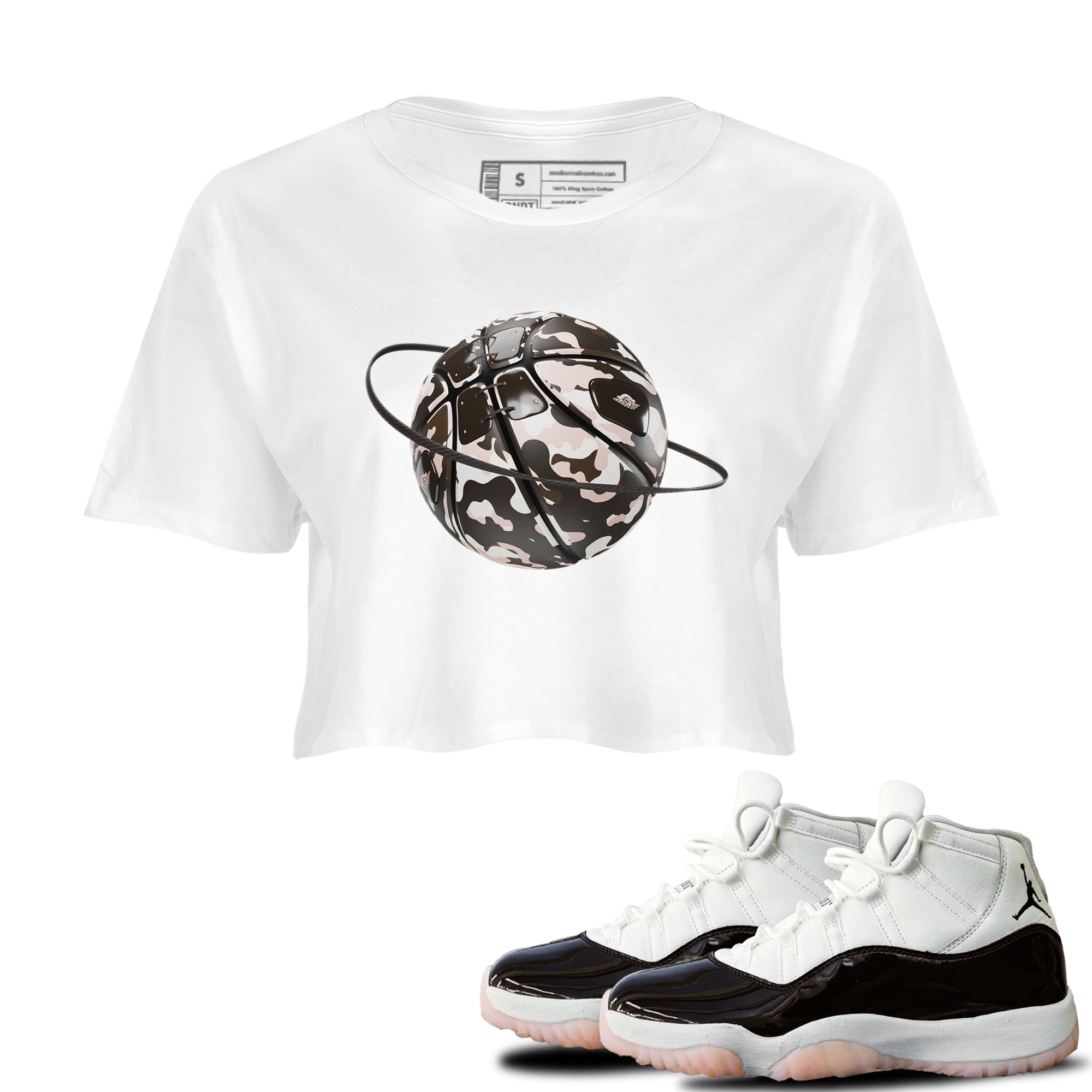 Camo Basketball Planet snkmatch Women's Top - Air Jordan 11 Neapolitan