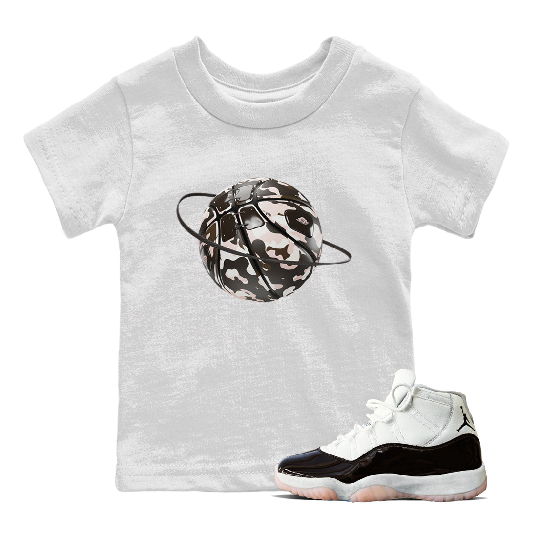 Camo Basketball Planet snkmatch Tee Kids - Air Jordan 11 Neapolitan