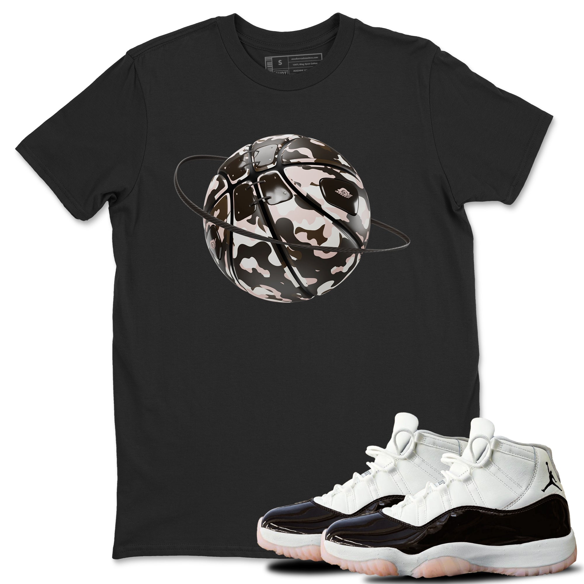 Camo Basketball Planet snkmatch Tee - Air Jordan 11 Neapolitan