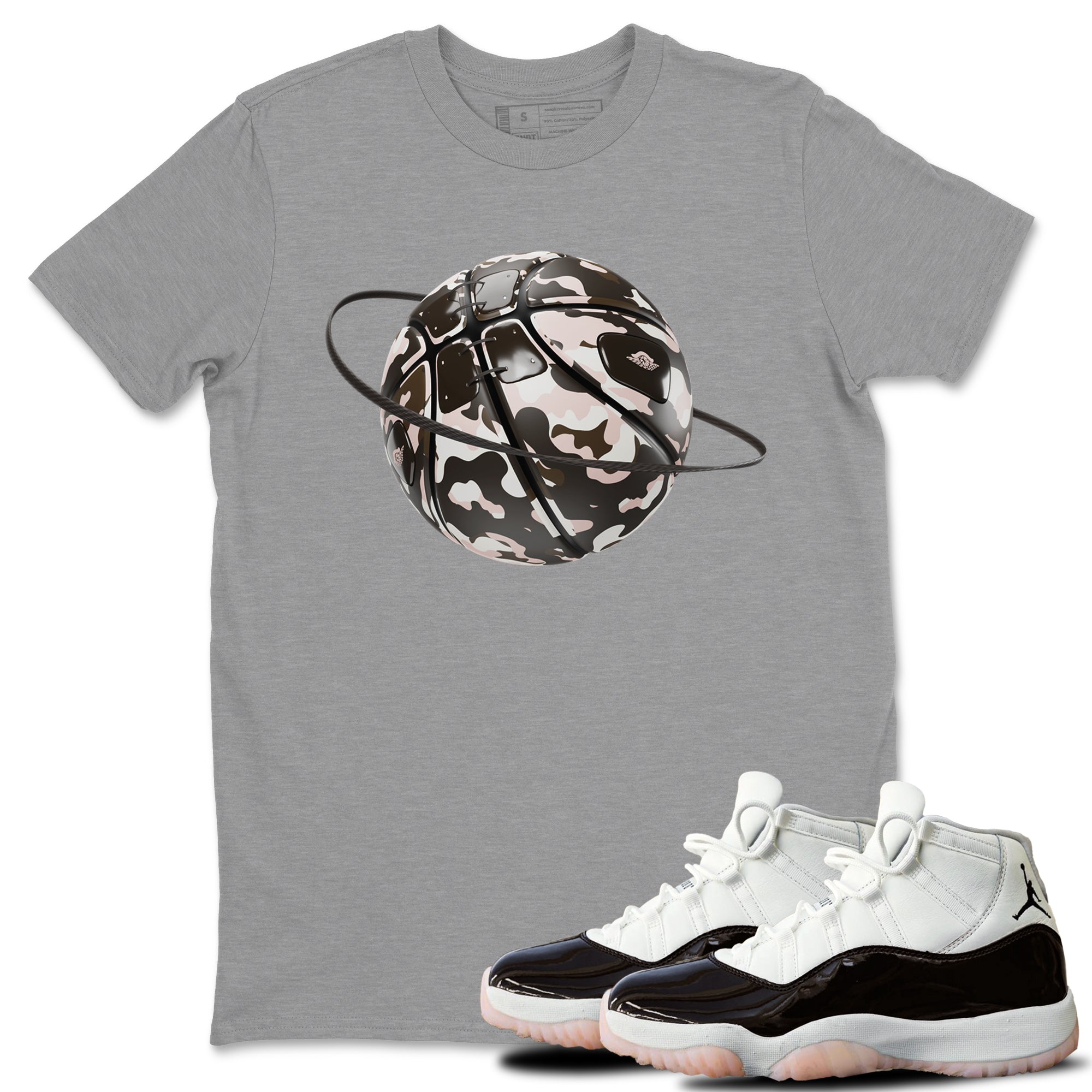 Camo Basketball Planet snkmatch Tee - Air Jordan 11 Neapolitan