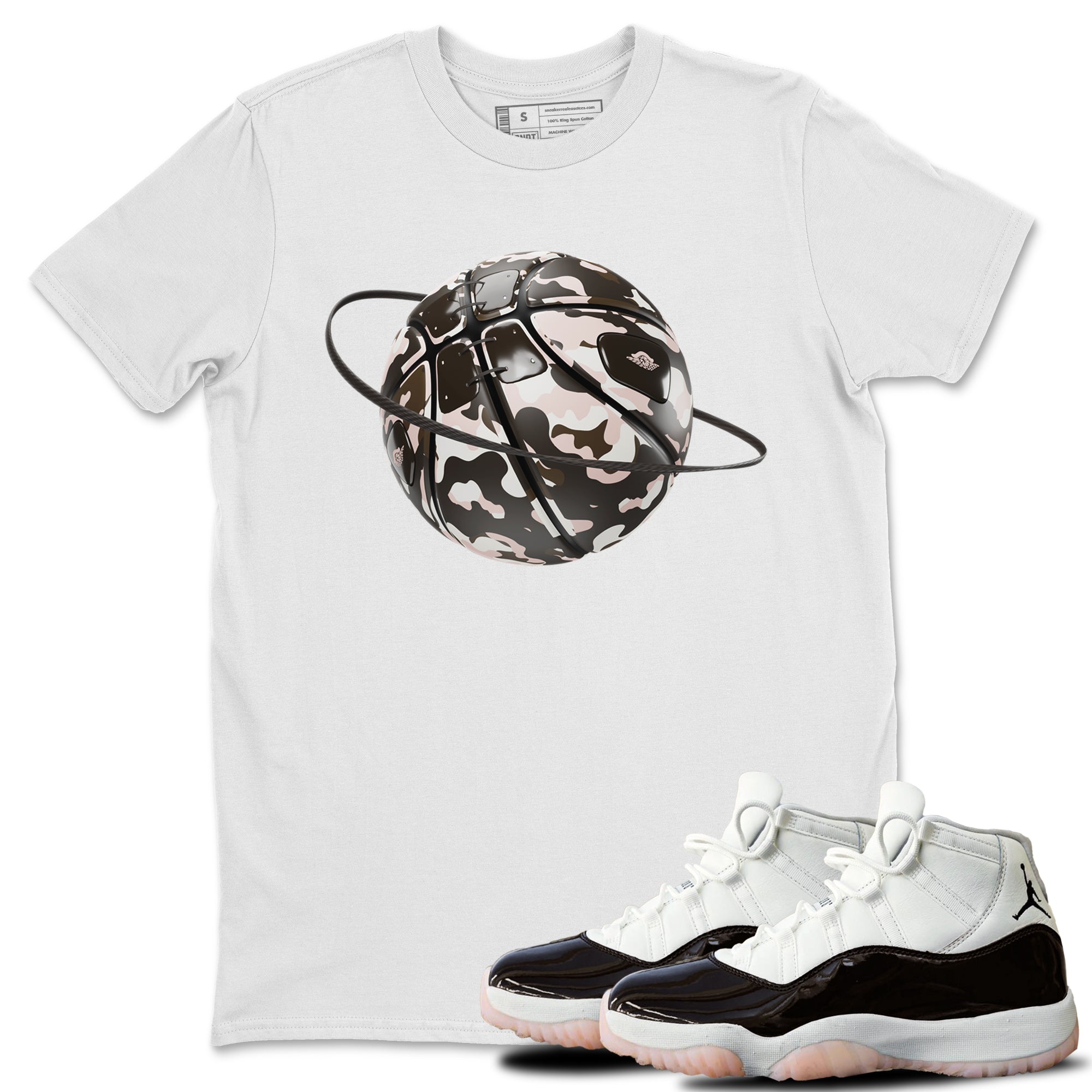 Camo Basketball Planet snkmatch Tee - Air Jordan 11 Neapolitan