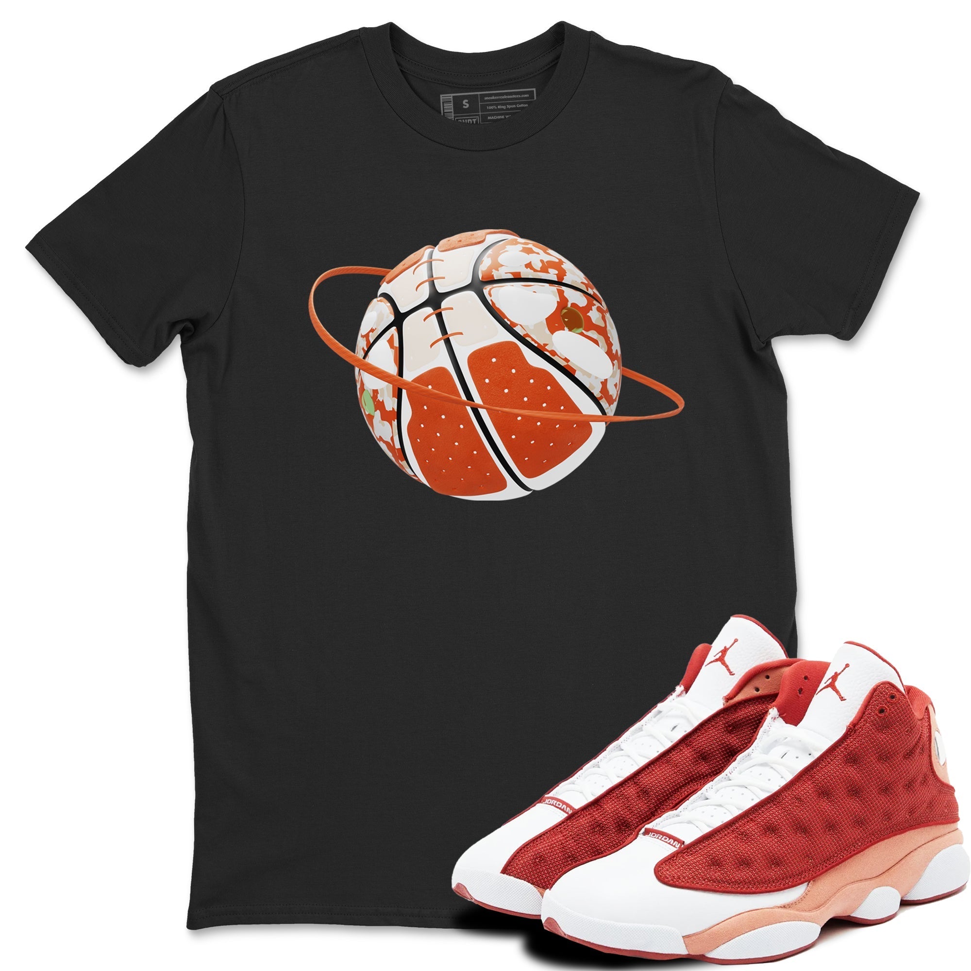 Camo Basketball Planet snkmatch Tees - Air Jordan 13 Dune Red