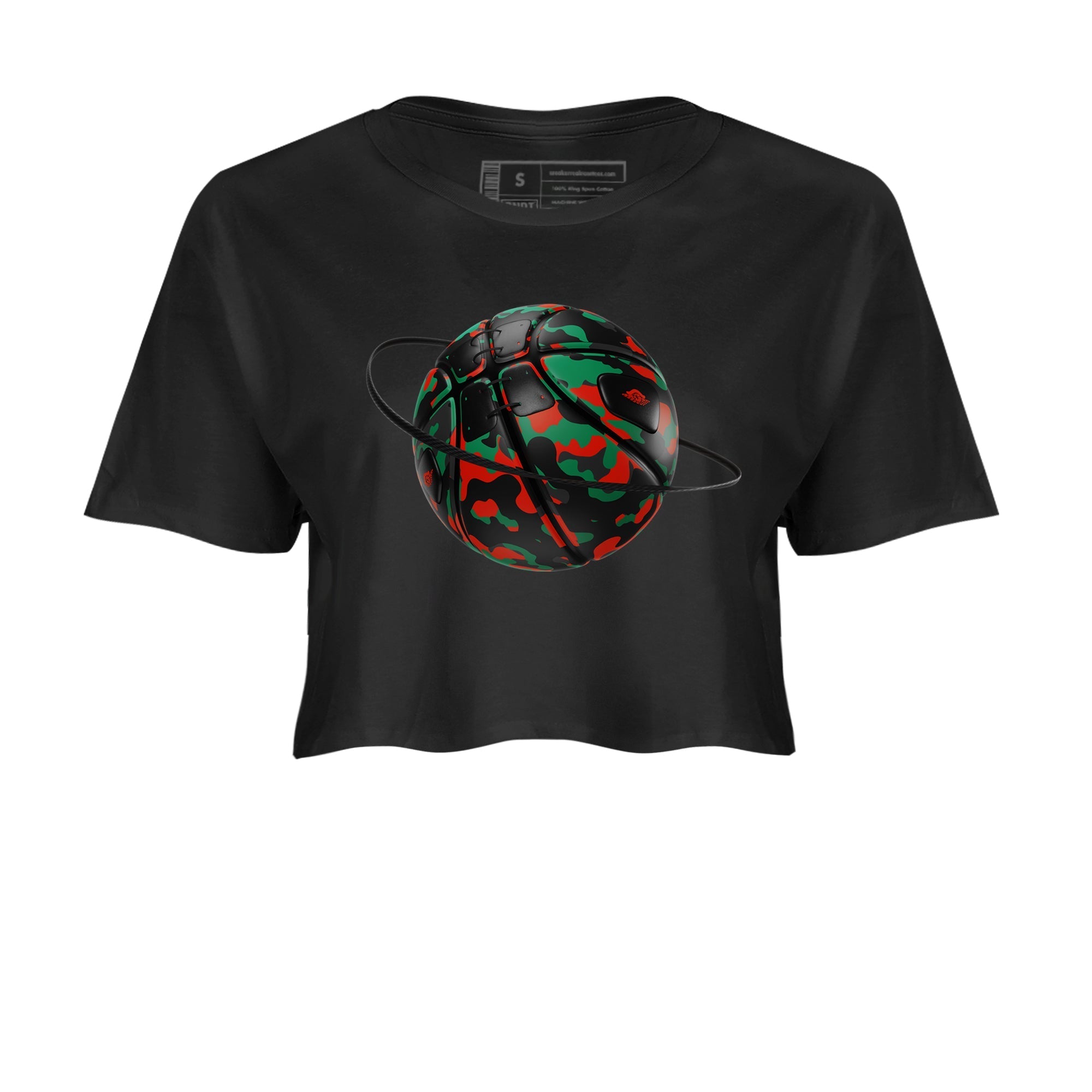 Camo Basketball Planet snkmatch Women's Top - Air Jordan 2 Christmas