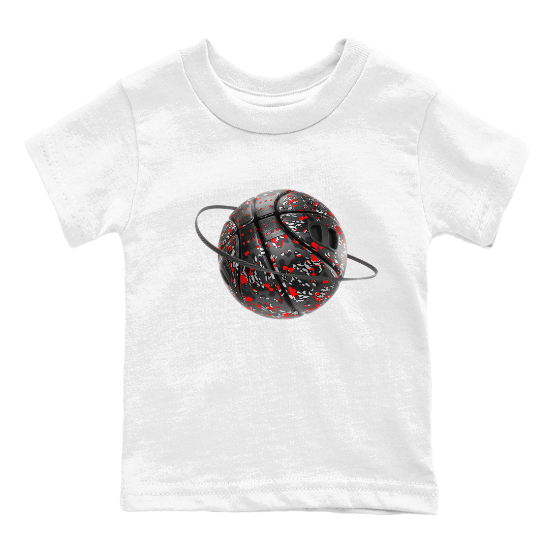 Camo Basketball Planet snkmatch Tees Kids - Air Jordan 3 Black Cement