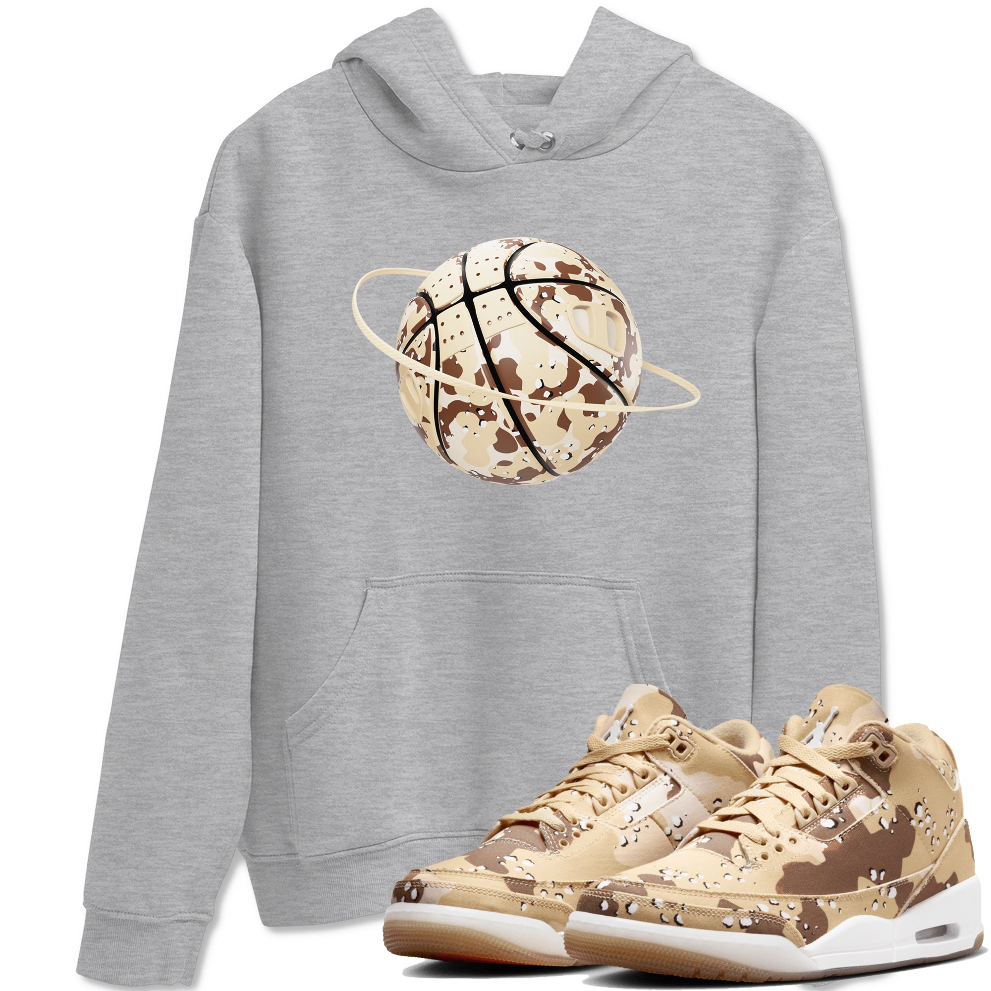 Camo Basketball Planet snkmatch Tees - Air Jordan 3 Desert Camo