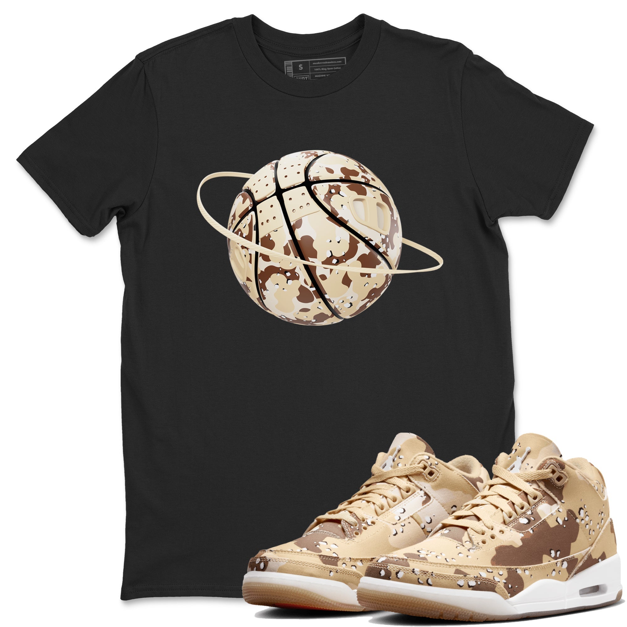 Camo Basketball Planet snkmatch Tees - Air Jordan 3 Desert Camo