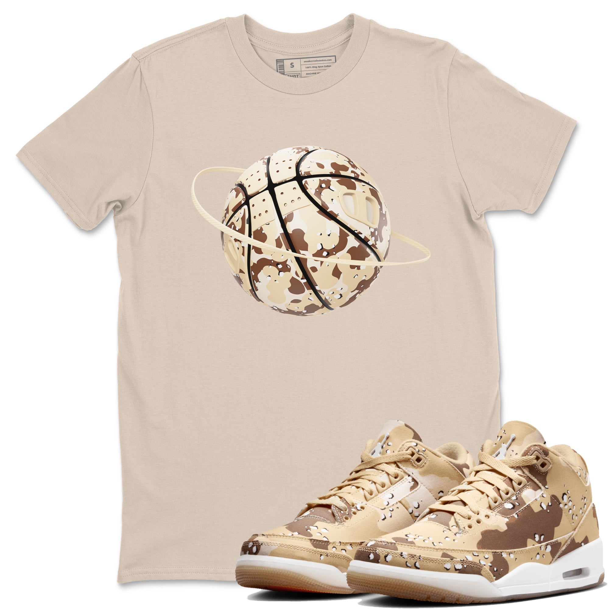 Camo Basketball Planet snkmatch Tees - Air Jordan 3 Desert Camo