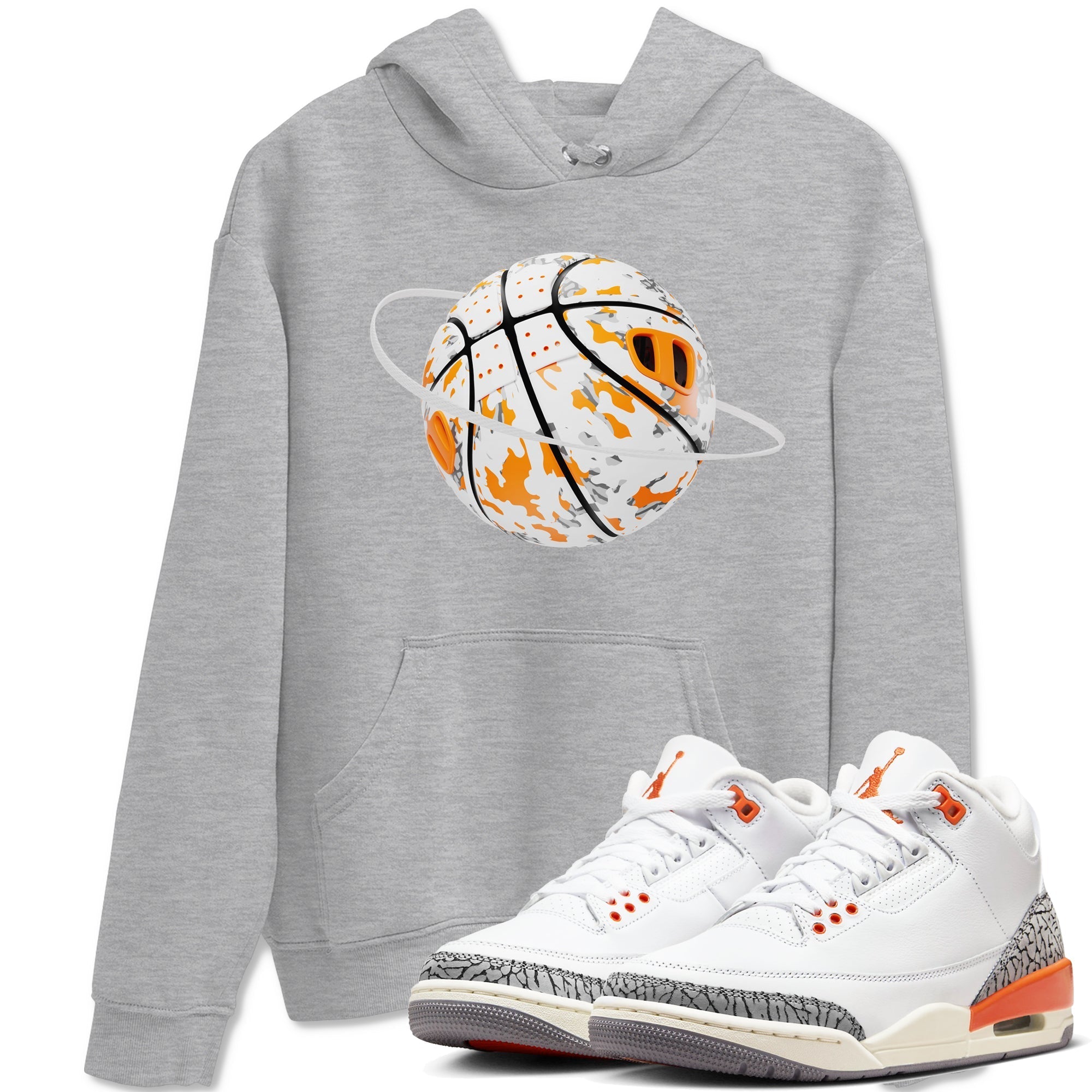 Camo Basketball Planet snkmatch Tees - Air Jordan 3 Georgia Peach