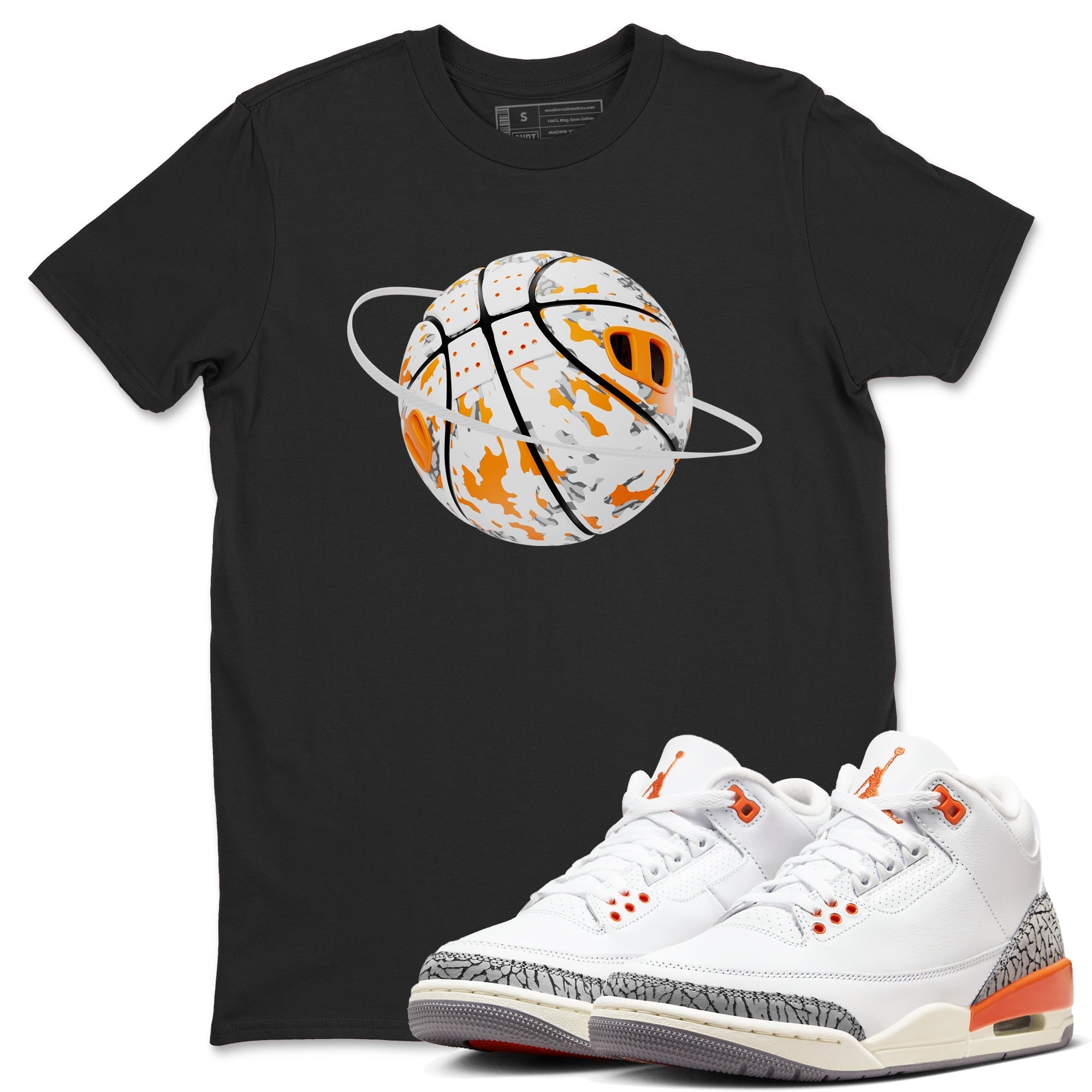 Camo Basketball Planet snkmatch Tees - Air Jordan 3 Georgia Peach