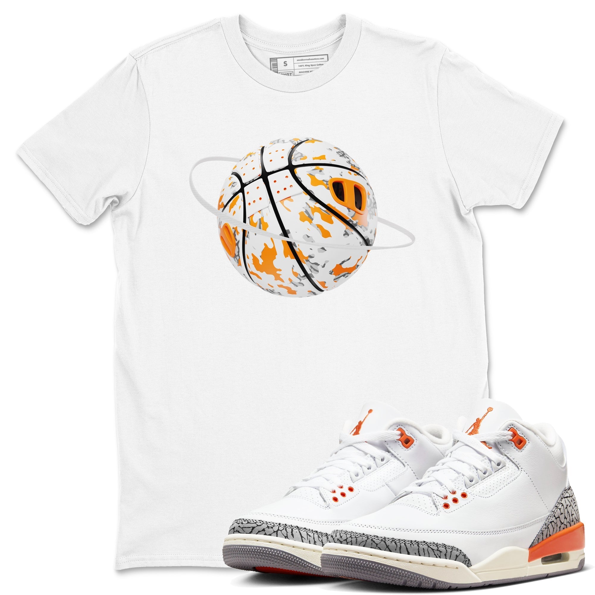 Camo Basketball Planet snkmatch Tees - Air Jordan 3 Georgia Peach