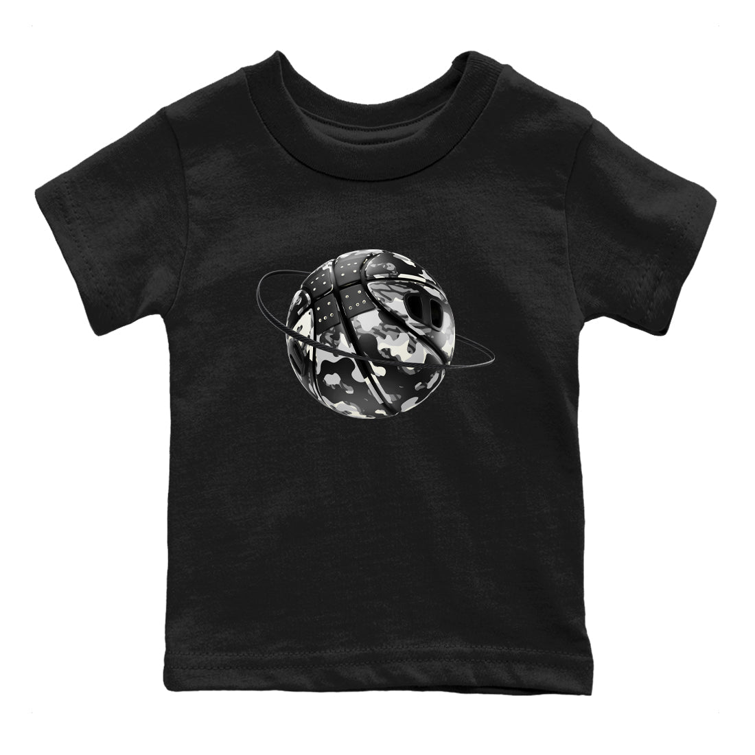 Camo Basketball Planet snkmatch Tee Kids - Air Jordan 3 Off Noir