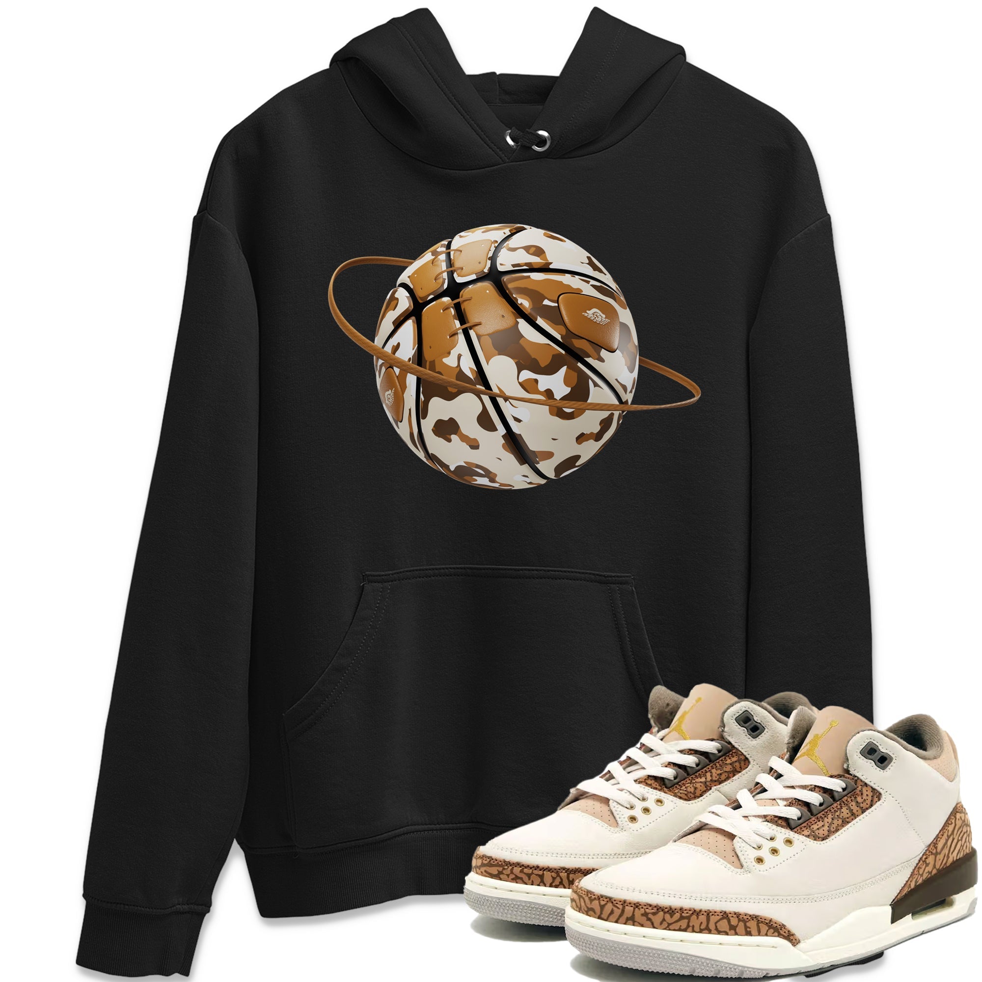 Camo Basketball Planet snkmatch Tee - Air Jordan 3 Palomino