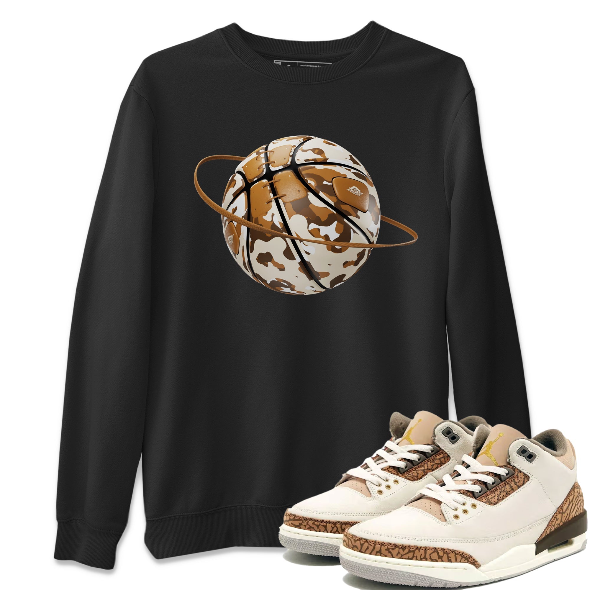 Camo Basketball Planet snkmatch Tee - Air Jordan 3 Palomino