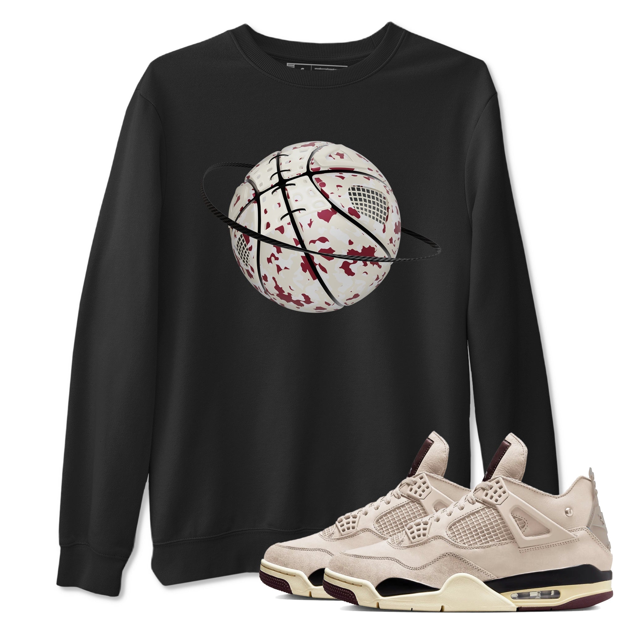 Camo Basketball Planet snkmatch Tees - Air Jordan 4 A Ma Maniere x Fossil Stone