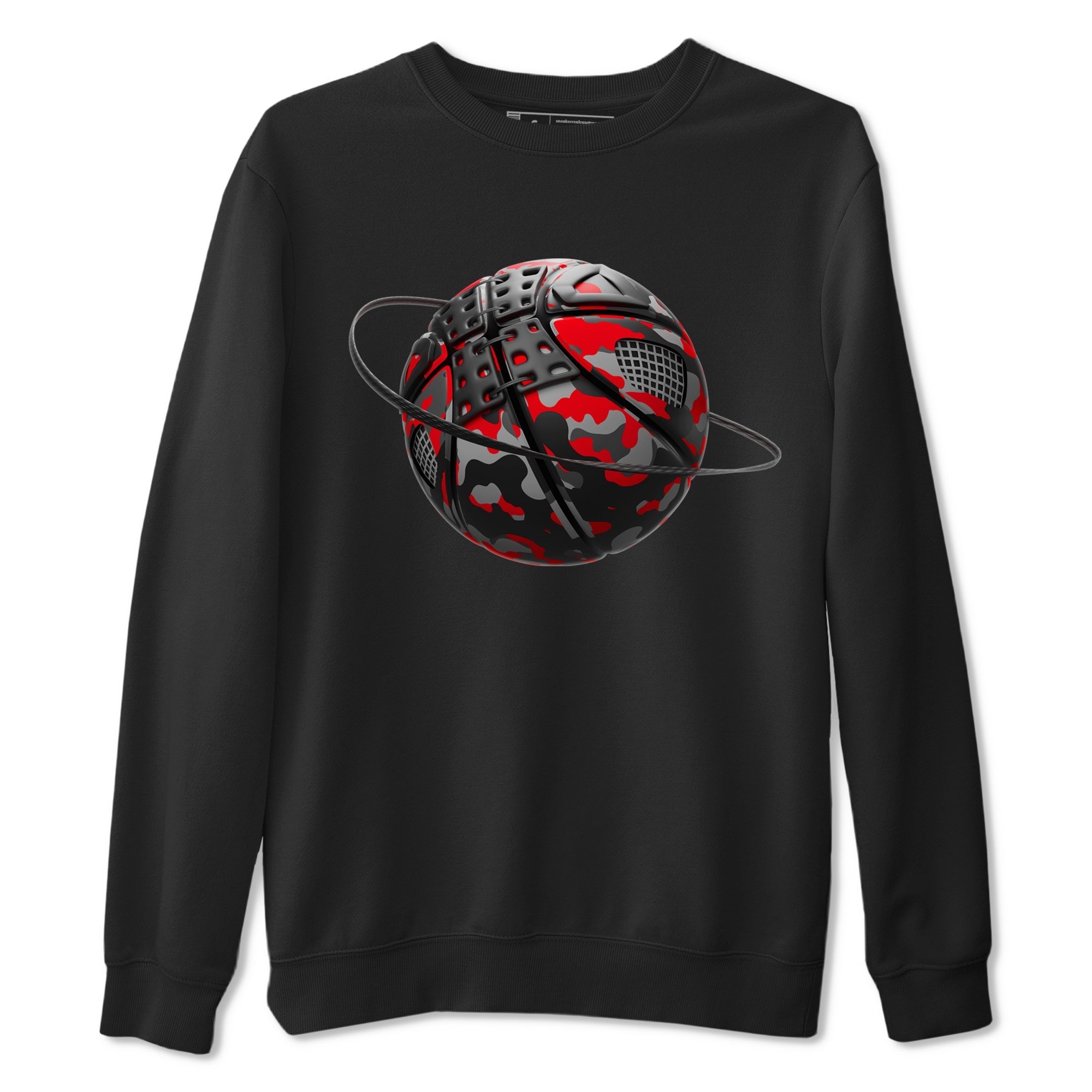Camo Basketball Planet snkmatch Tee - Air Jordan 4 Bred Reimagined