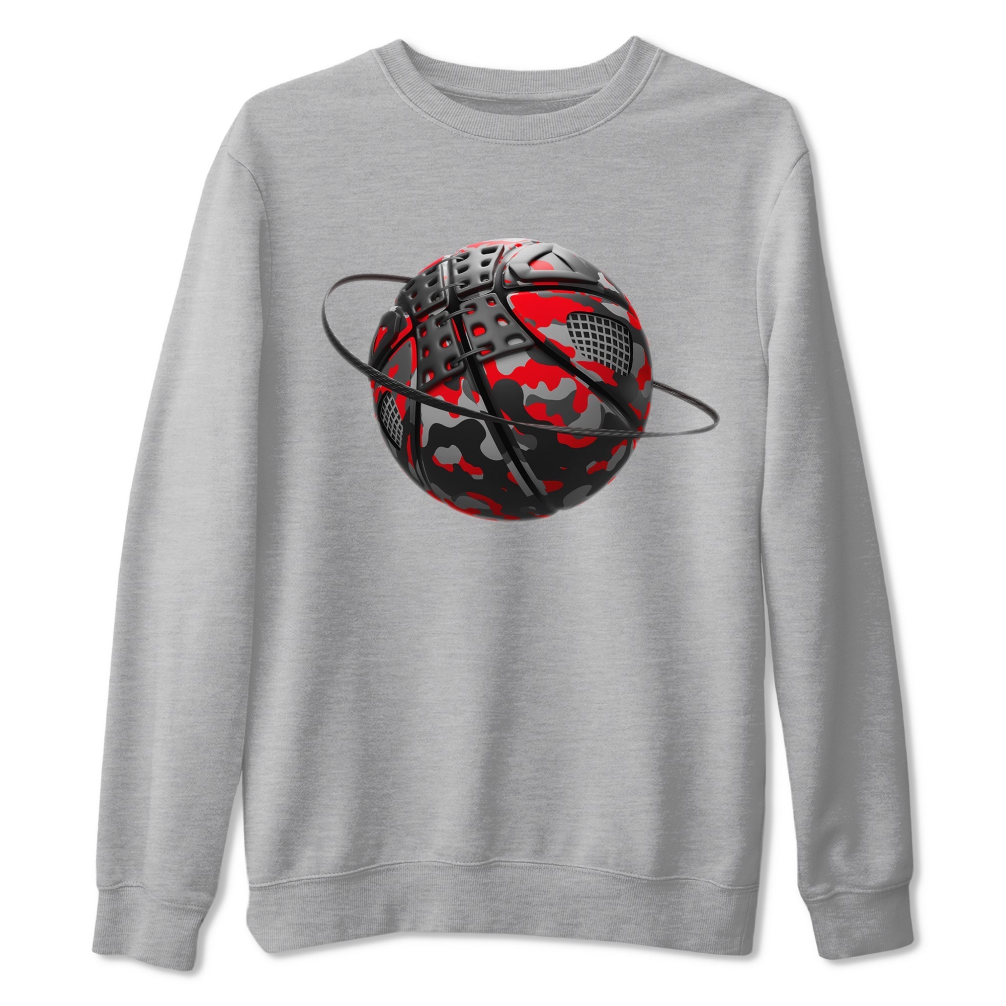 Camo Basketball Planet snkmatch Tee - Air Jordan 4 Bred Reimagined
