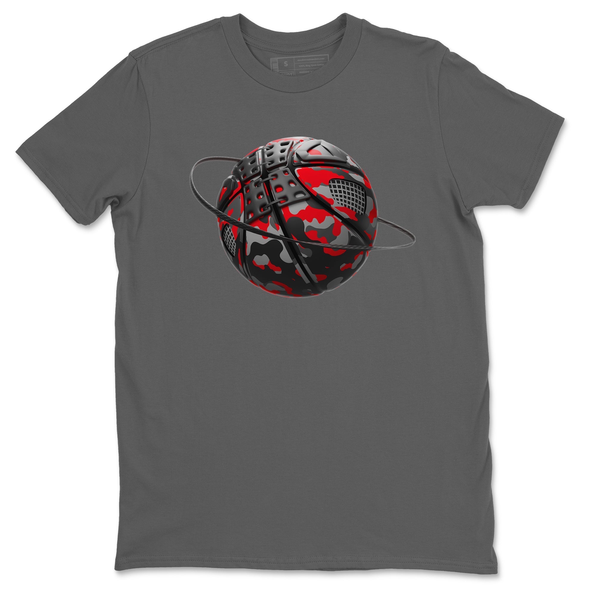 Camo Basketball Planet snkmatch Tee - Air Jordan 4 Bred Reimagined