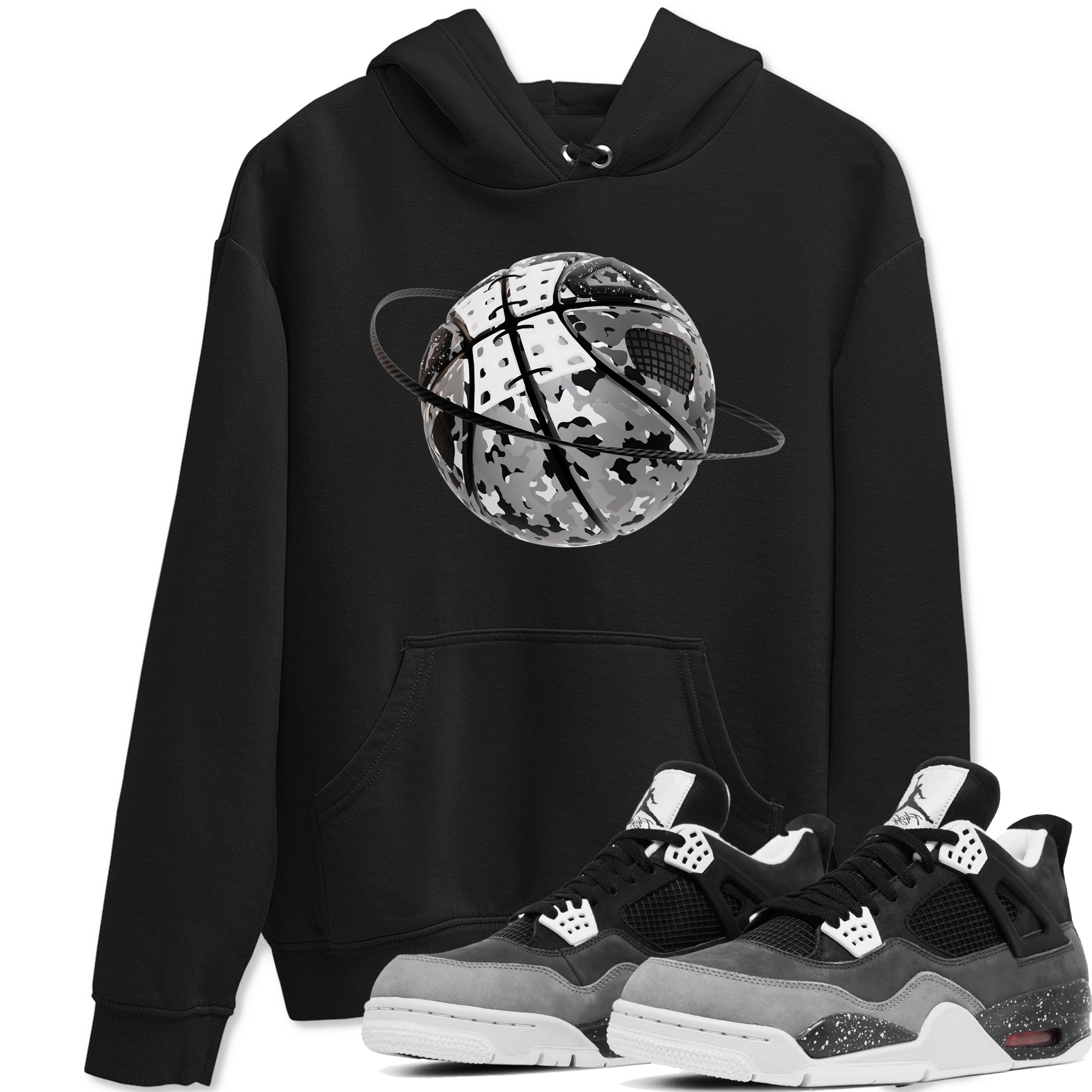 Camo Basketball Planet snkmatch Tees - Air Jordan 4 Fear