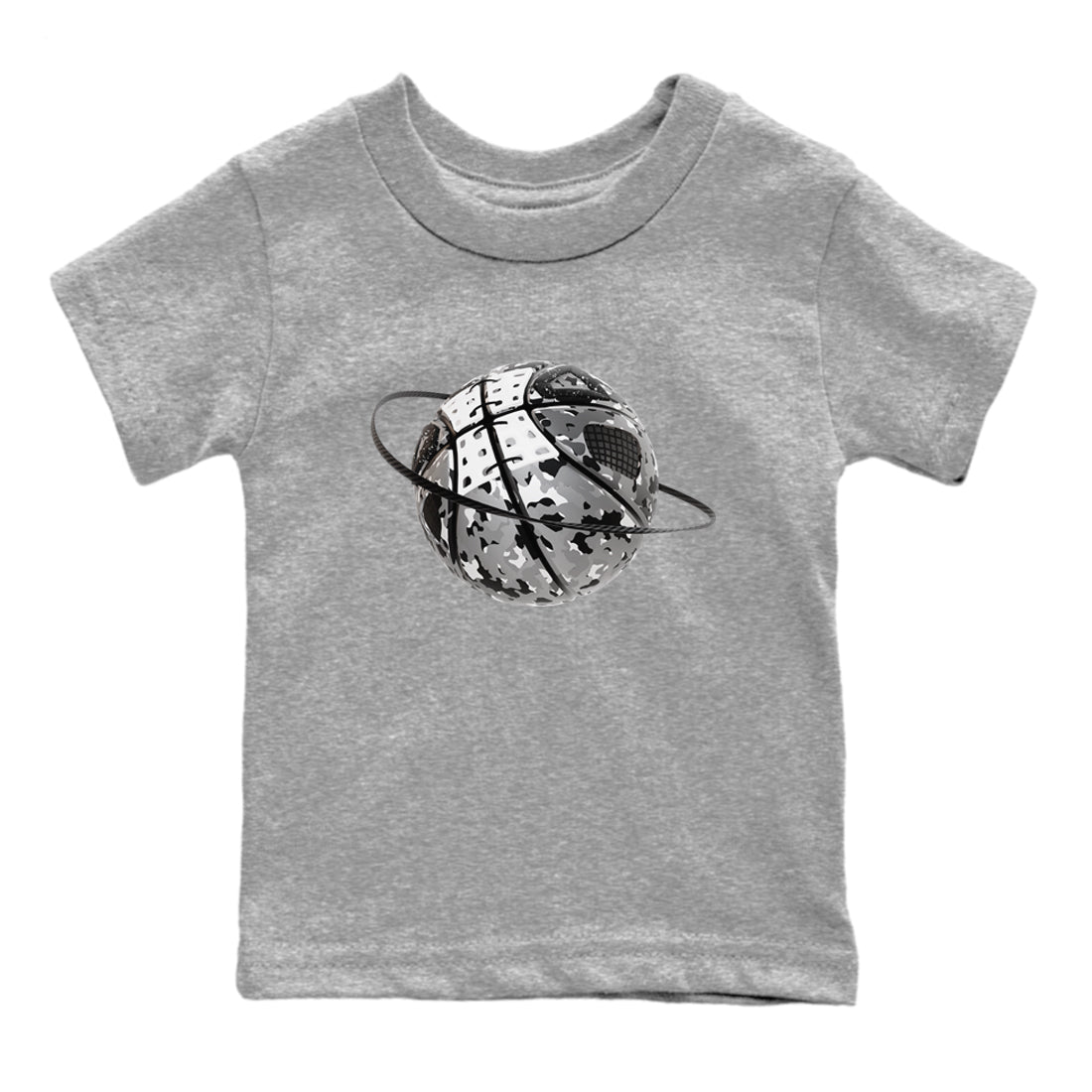 Camo Basketball Planet snkmatch Tees Kids - Air Jordan 4 Fear
