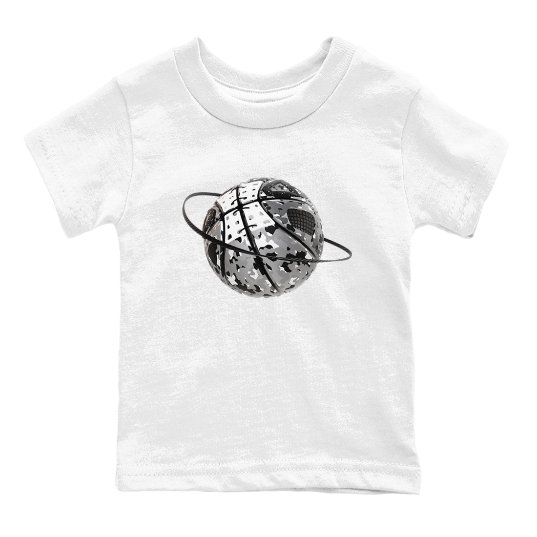 Camo Basketball Planet snkmatch Tees Kids - Air Jordan 4 Fear