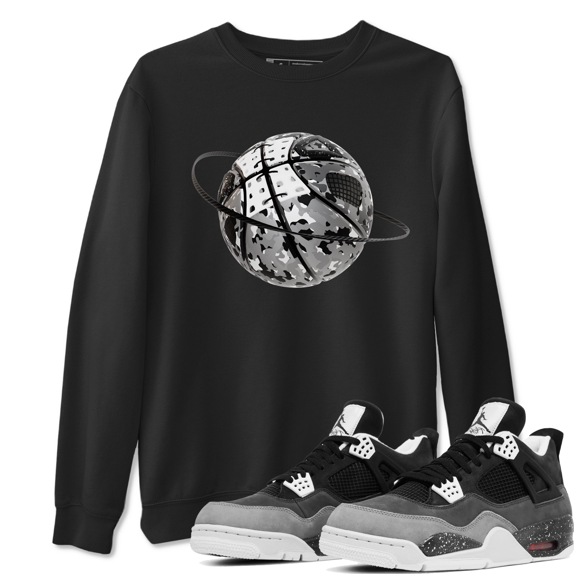 Camo Basketball Planet snkmatch Tees - Air Jordan 4 Fear
