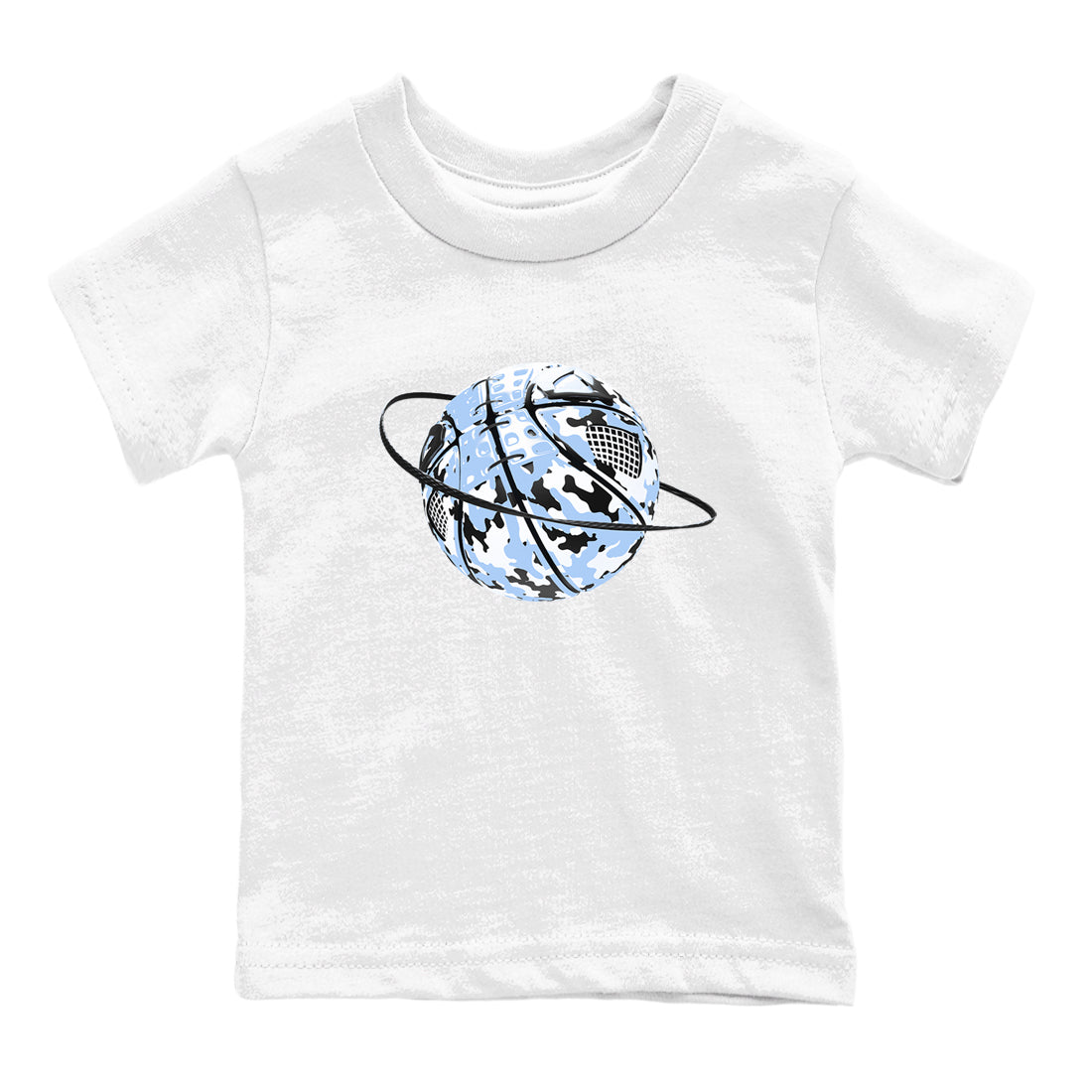Camo Basketball Planet snkmatch Tees Kids - Air Jordan 4 Forget Me Not