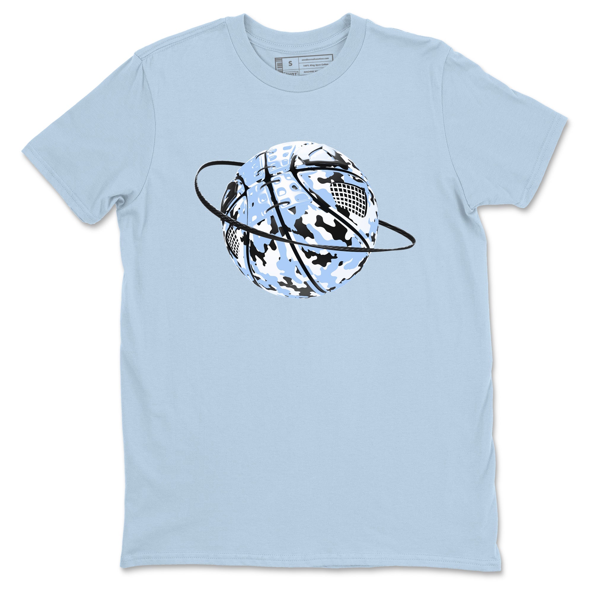 Camo Basketball Planet snkmatch Tees - Air Jordan 4 Forget Me Not