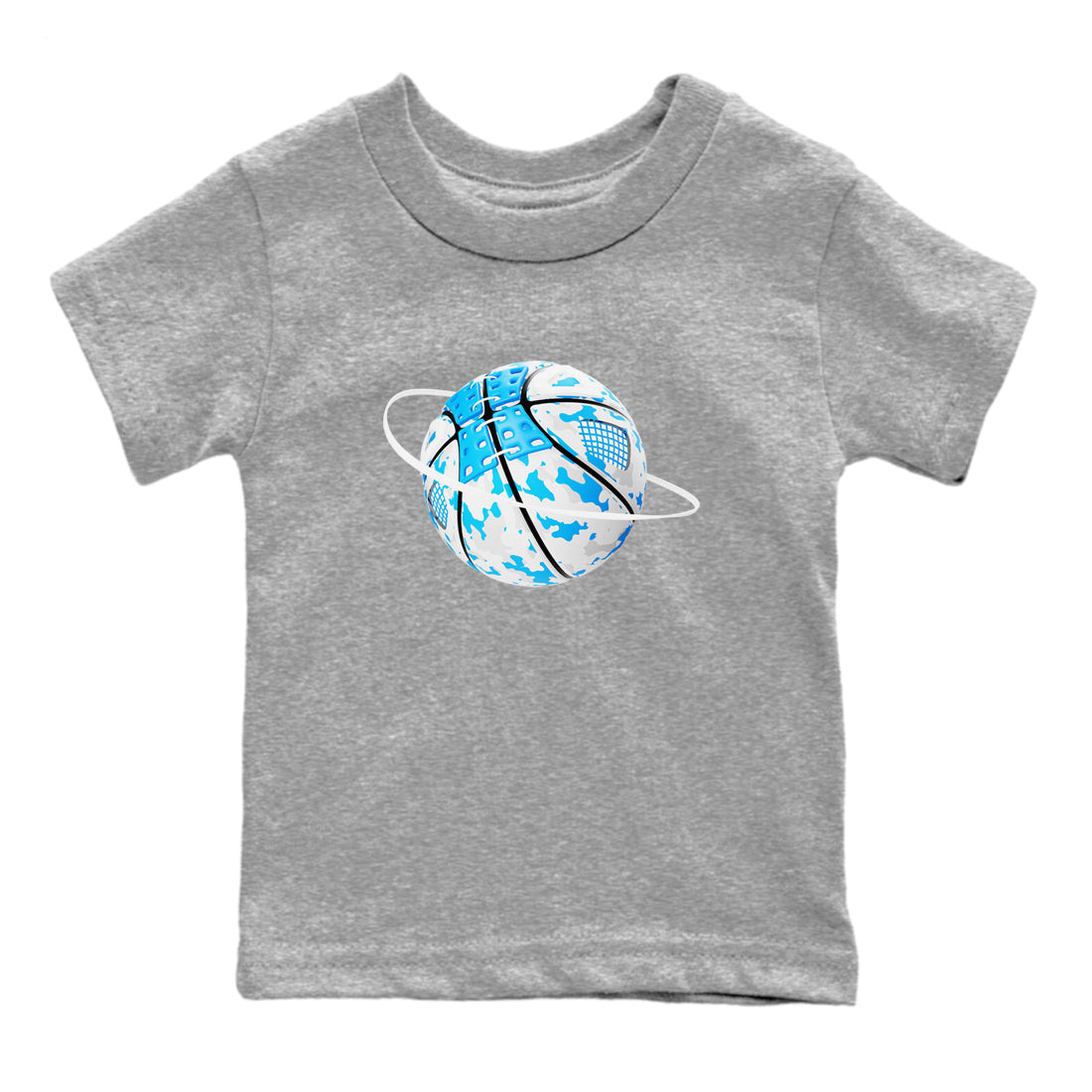 Camo Basketball Planet snkmatch Tees Kids - Air Jordan 4 Military Blue