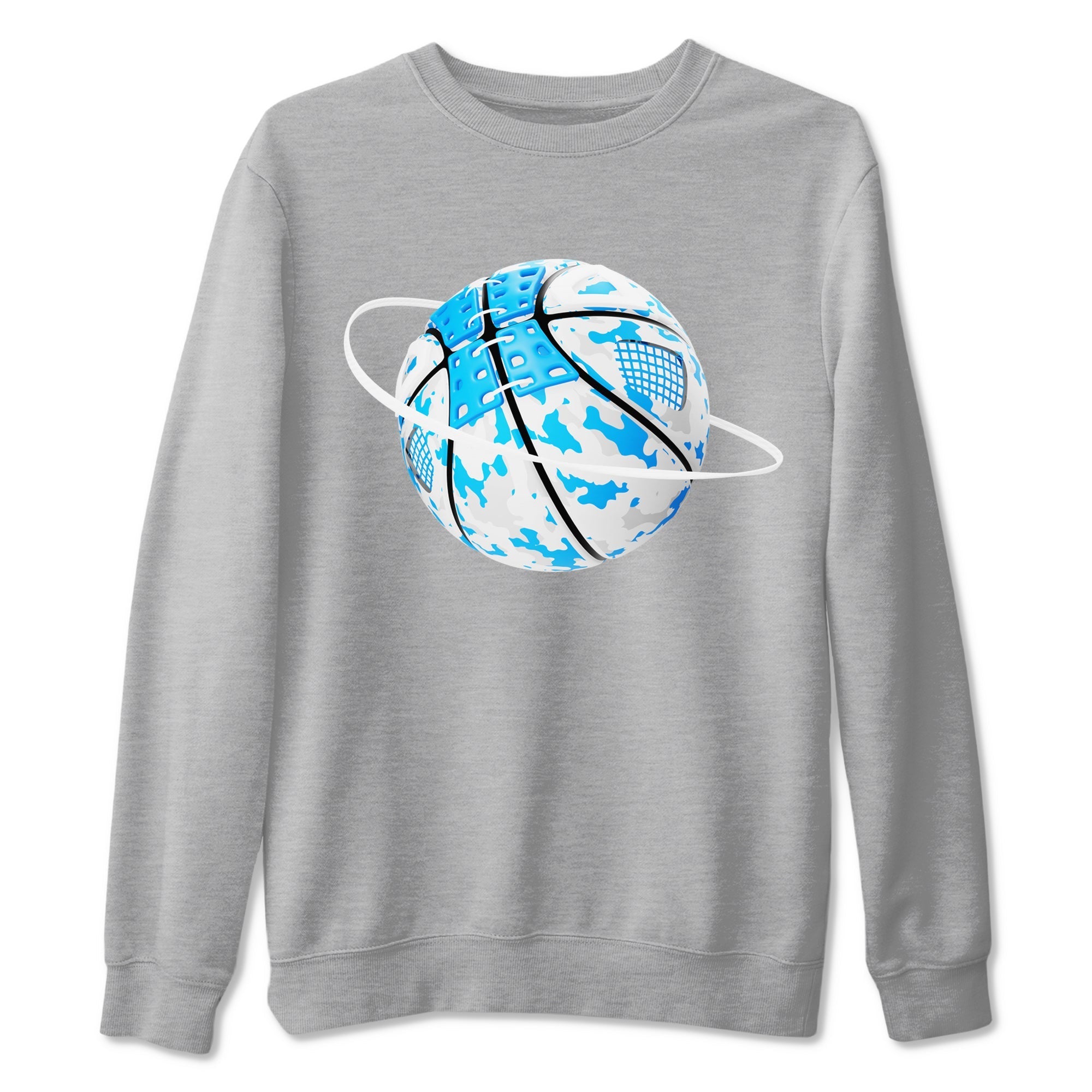Camo Basketball Planet snkmatch Tees - Air Jordan 4 Military Blue