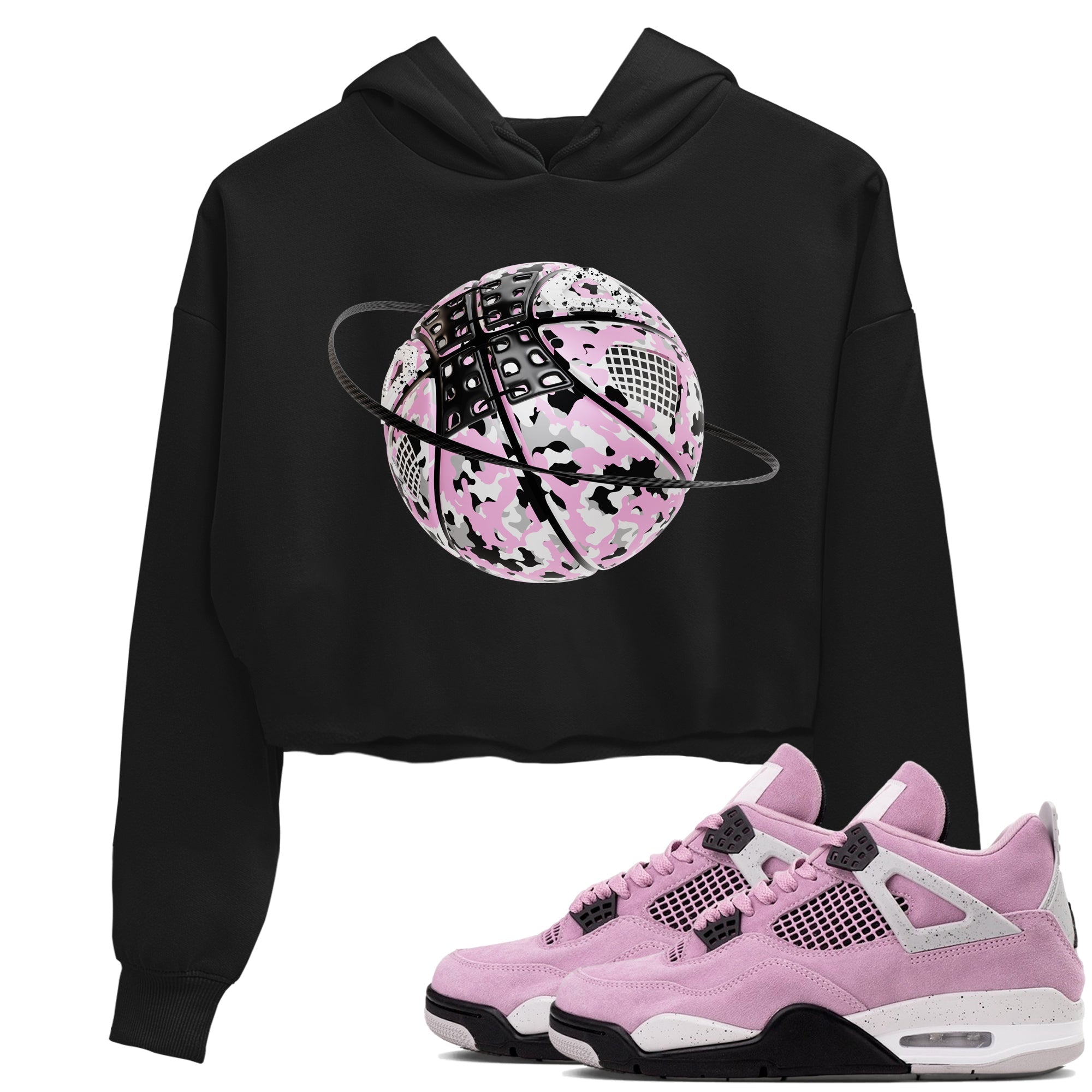 Camo Basketball Planet snkmatch Women's Top - Air Jordan 4 Orchid