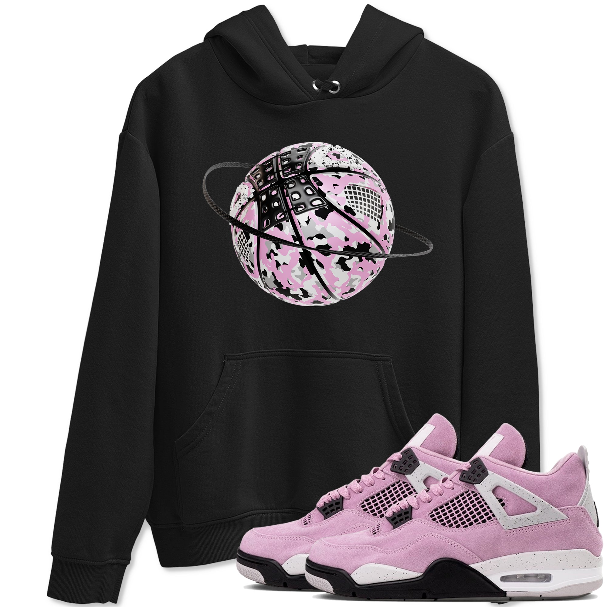 Camo Basketball Planet snkmatch Tees - Air Jordan 4 Orchid