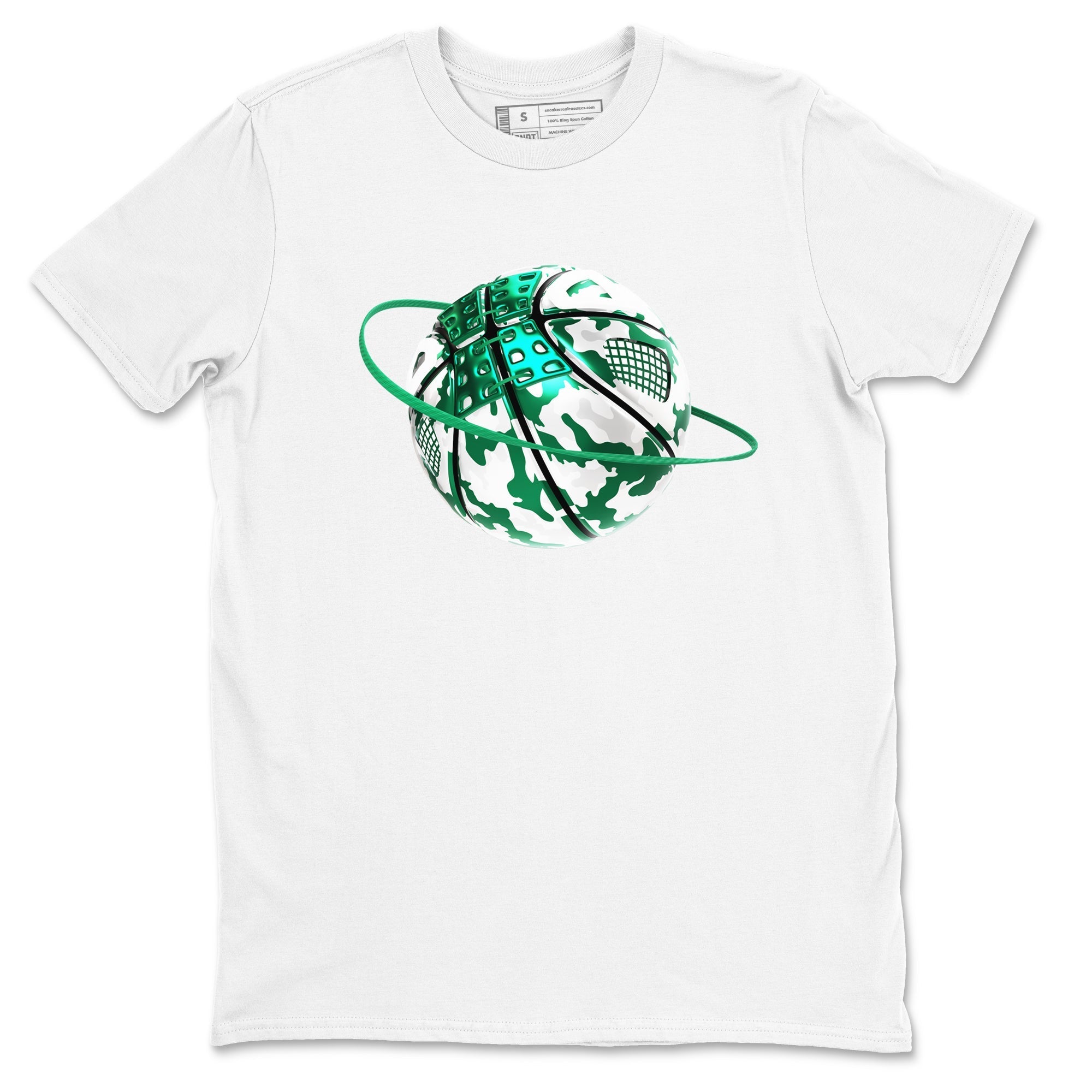 Camo Basketball Planet snkmatch Tees - Air Jordan 4 Oxidized Green
