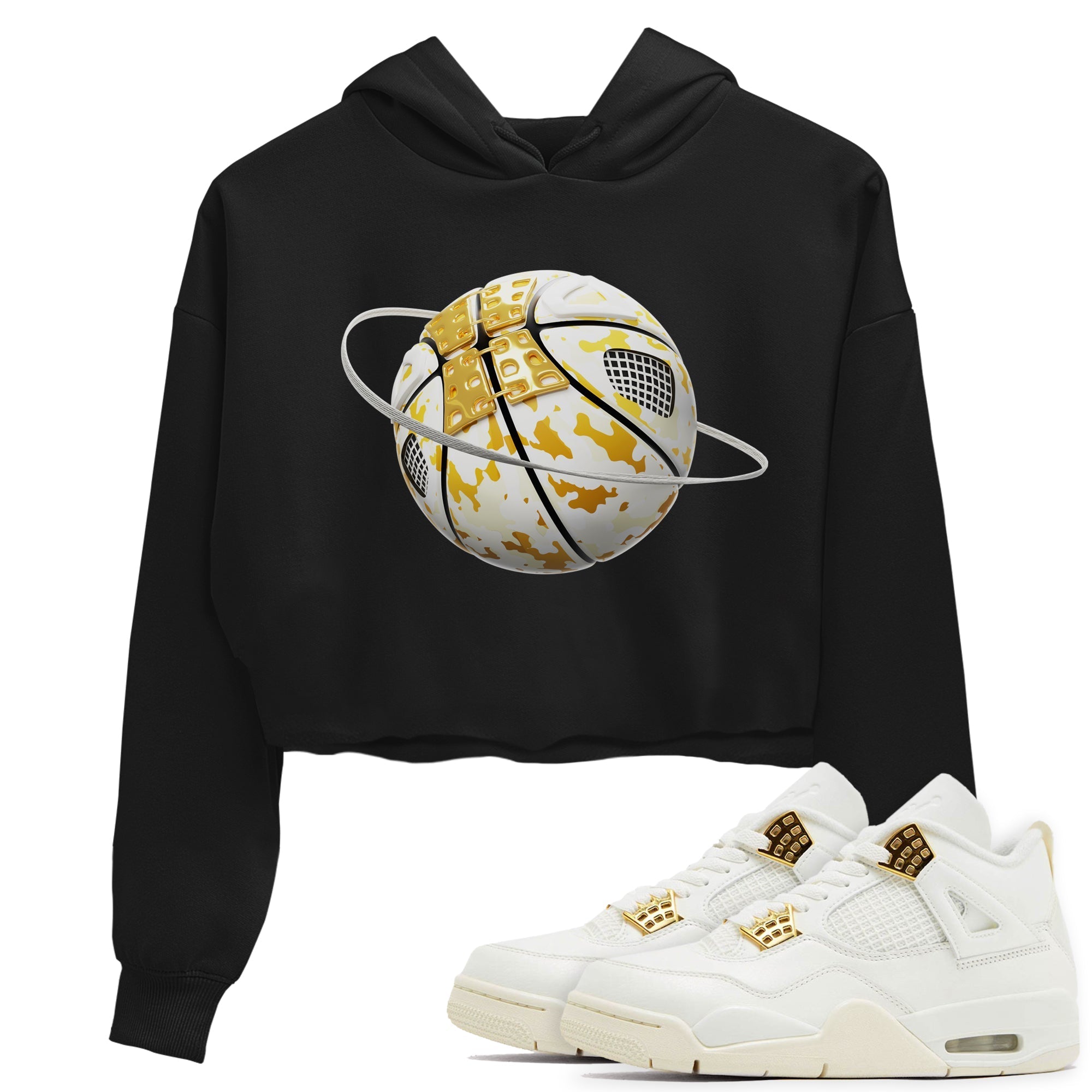 Camo Basketball Planet snkmatch Women's Top - Air Jordan 4 Sail 2024