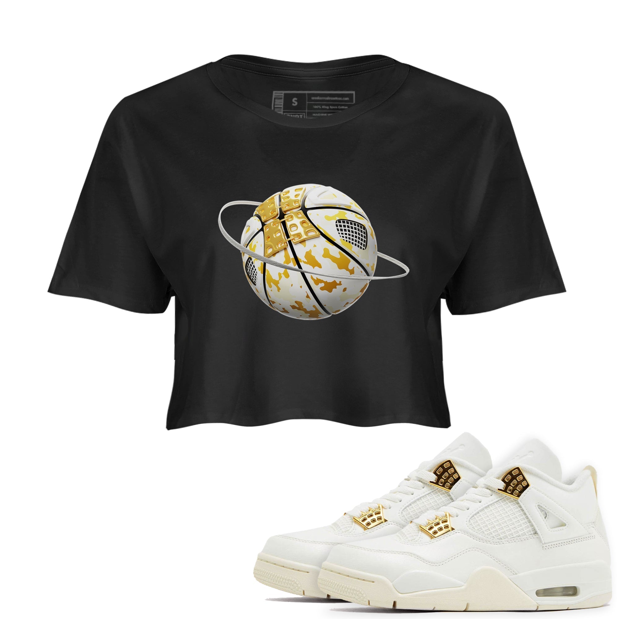 Camo Basketball Planet snkmatch Women's Top - Air Jordan 4 Sail 2024