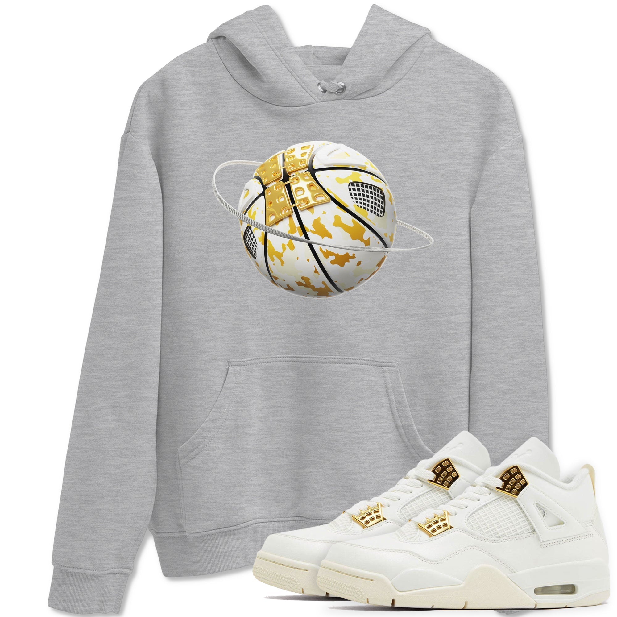 Camo Basketball Planet snkmatch Tees - Air Jordan 4 Sail 2024
