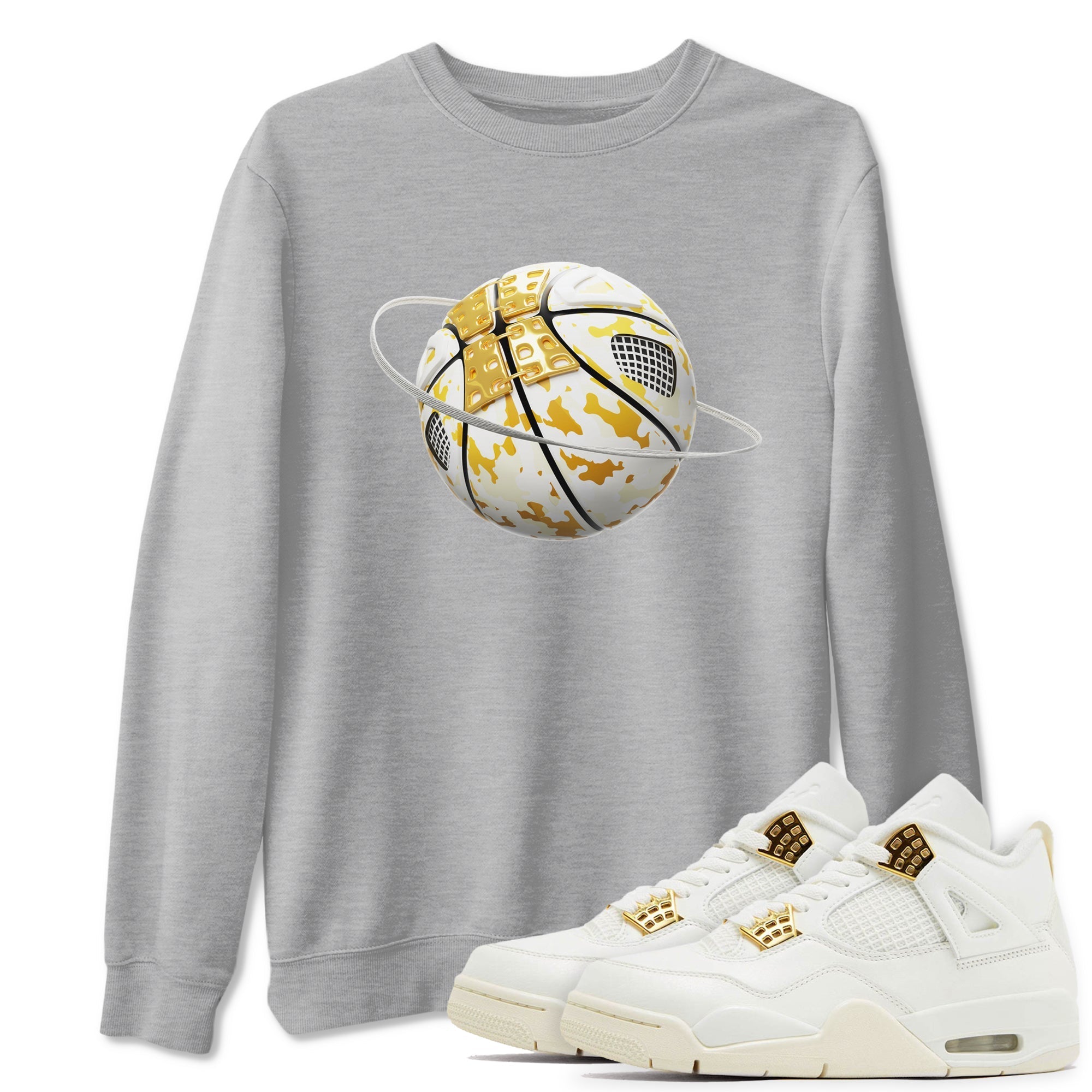 Camo Basketball Planet snkmatch Tees - Air Jordan 4 Sail 2024