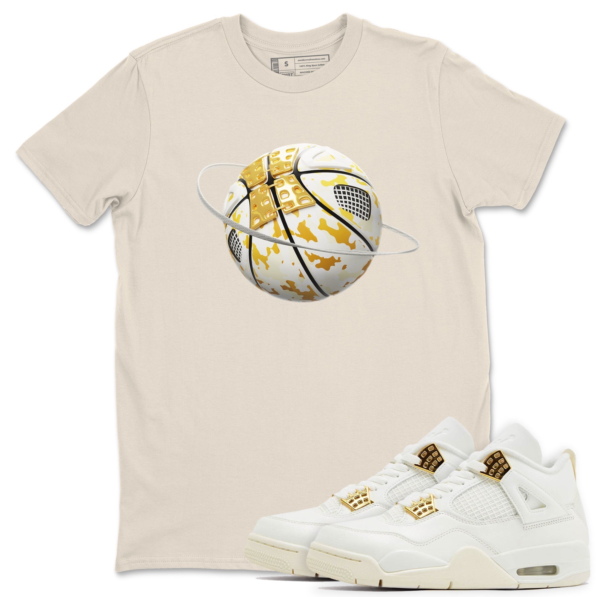 Camo Basketball Planet snkmatch Tees - Air Jordan 4 Sail 2024
