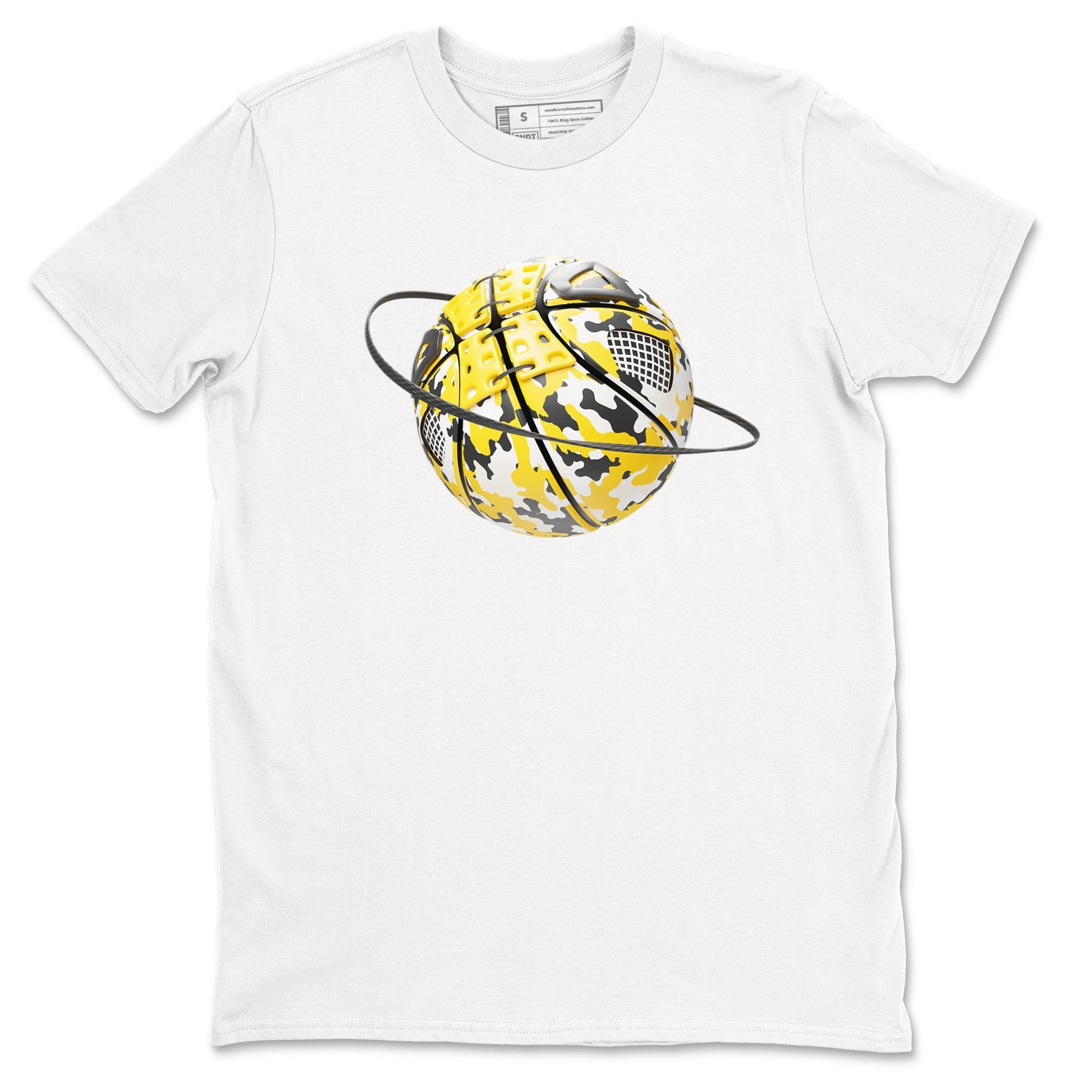 Camo Basketball Planet snkmatch Tees - Air Jordan 4 Vivid Sulfur