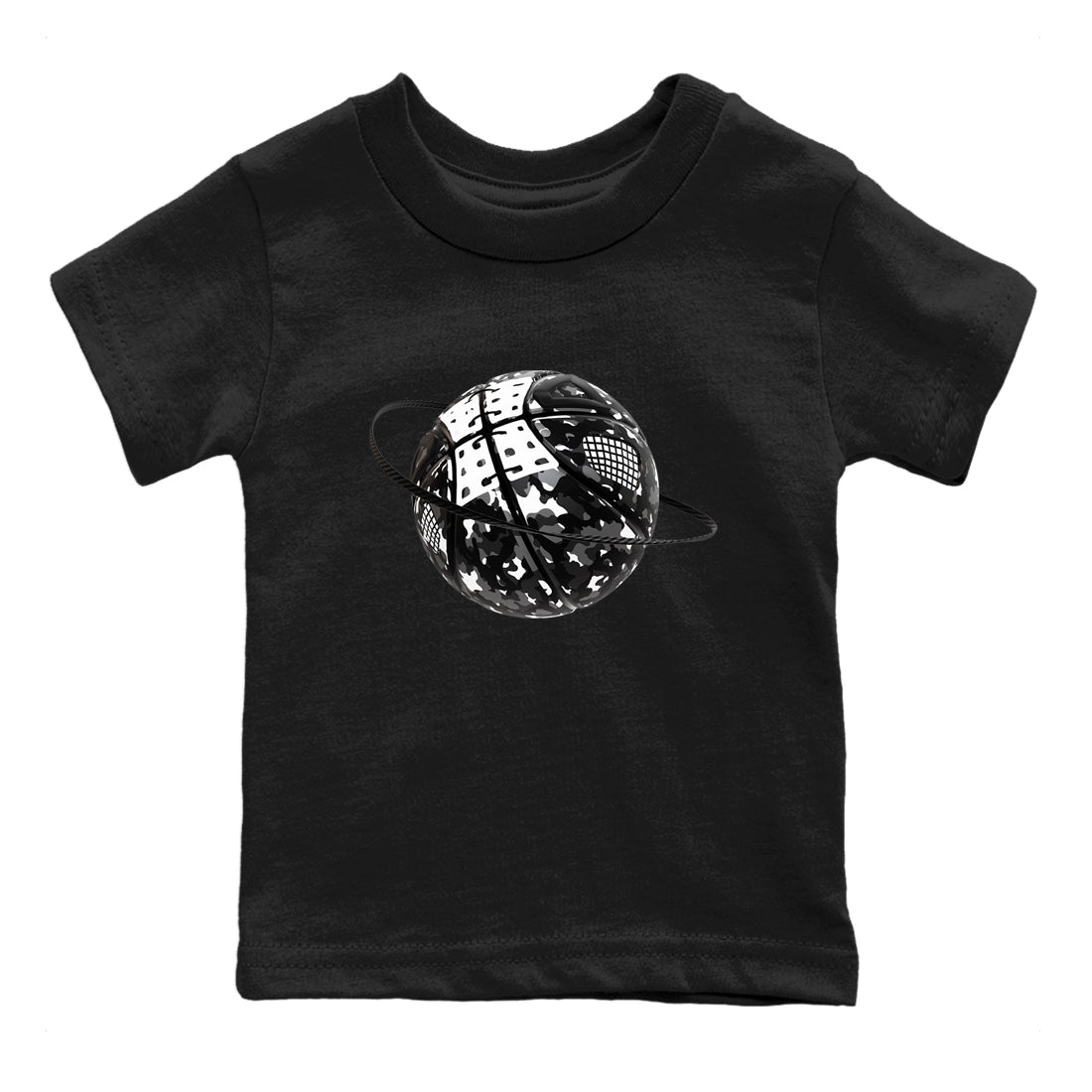 Camo Basketball Planet snkmatch Tees Kids - Air Jordan 4 White Thunder