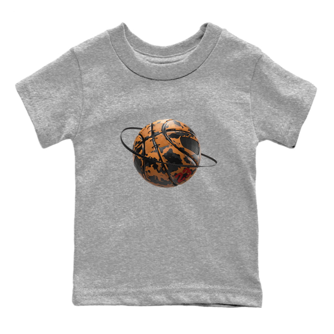Camo Basketball Planet snkmatch Tees Kids - Air Jordan 5 Archaeo Brown
