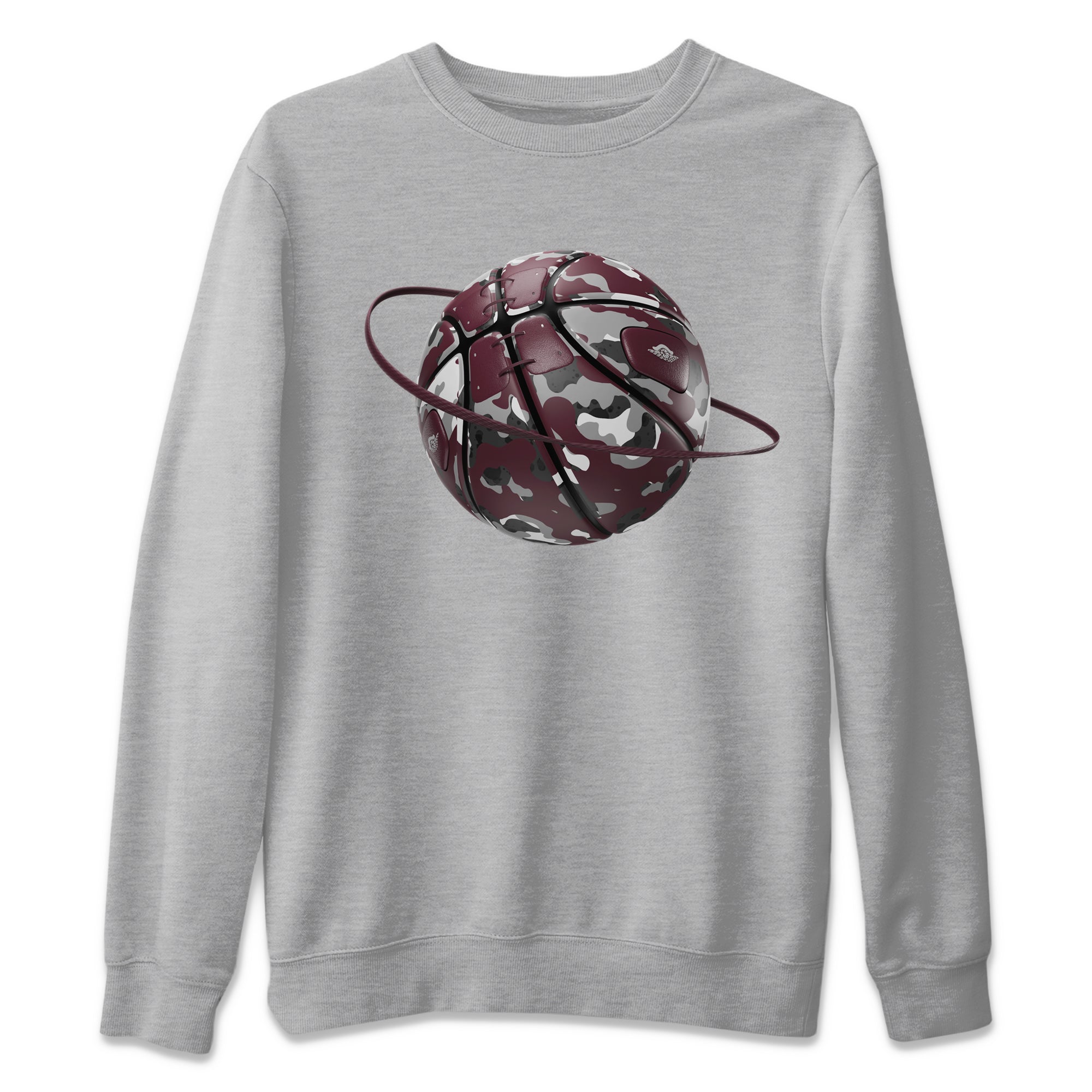 Camo Basketball Planet snkmatch Tee - Air Jordan 5 Burgundy