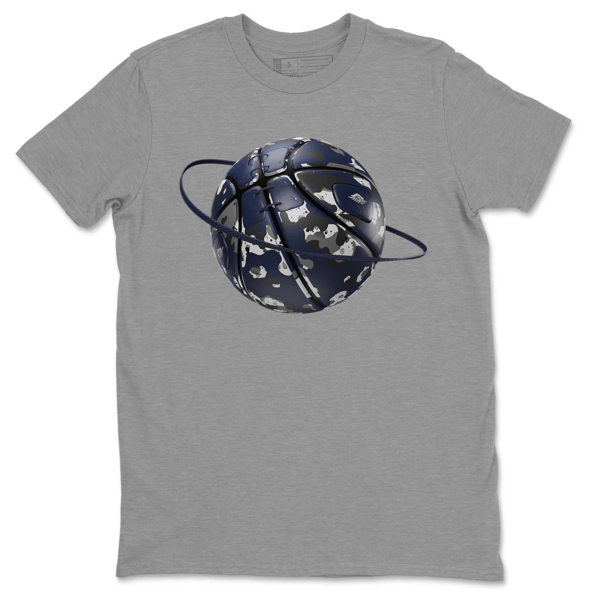 Camo Basketball Planet snkmatch Tee - Air Jordan 5 Georgetown