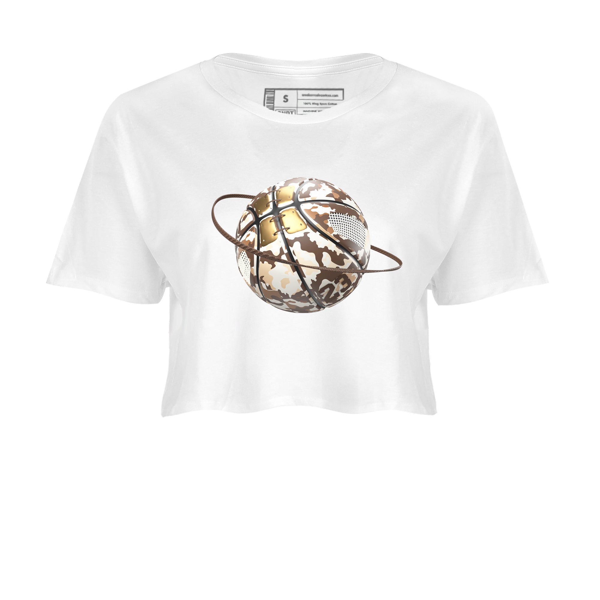 Camo Basketball Planet snkmatch Women's Top - Air Jordan 5 Golden Ticket